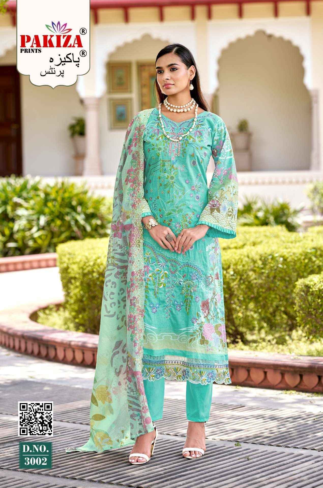 Pakiza Prints Farah Vol 3 Lawn Cotton Dress Material Wholesale Surat ( 8 pcs Catalogue )