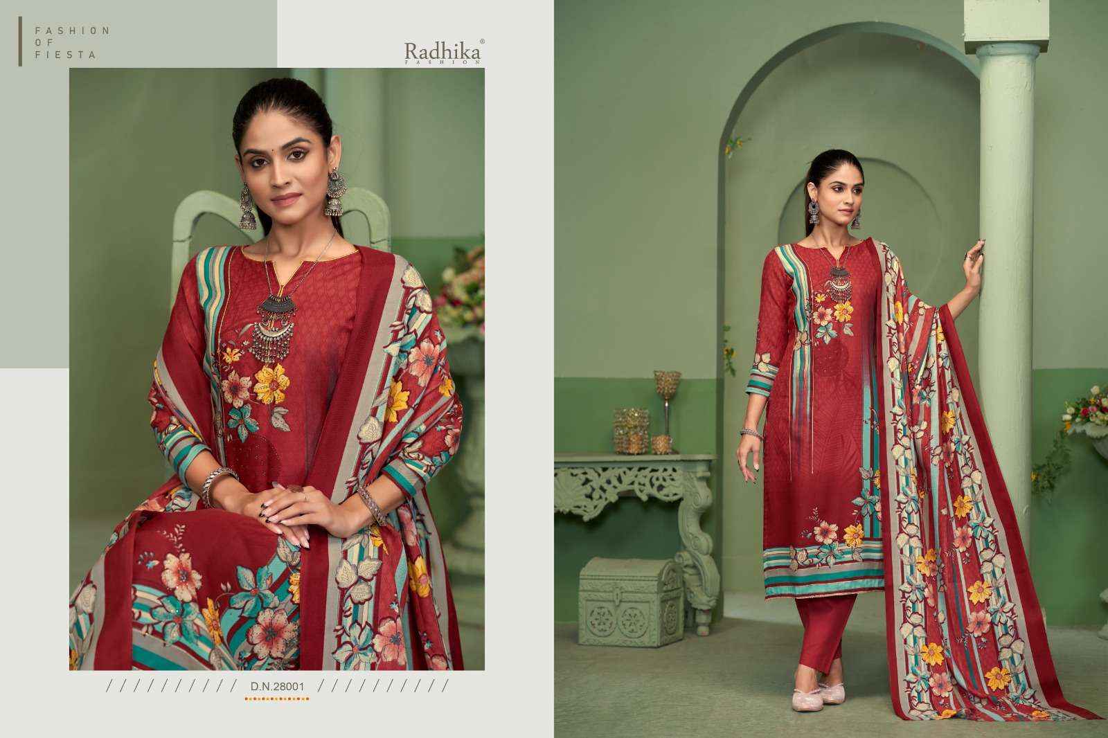 Radhika Sumyra Mishba Winter Wear Ladies Dress Material Wholesale Price ( 5 Pcs catalog )