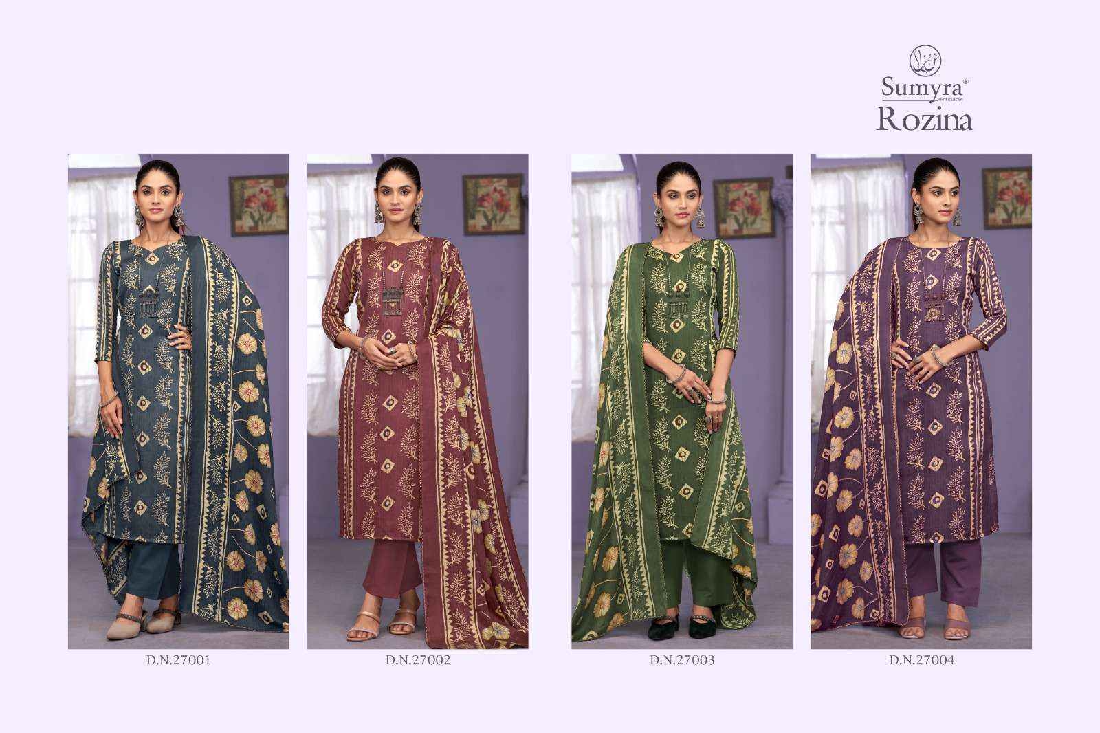Radhika Sumyra Rozina Winter Collection Pure Pashmina Dress Material Wholesale Price ( 4 Pcs Catalog )