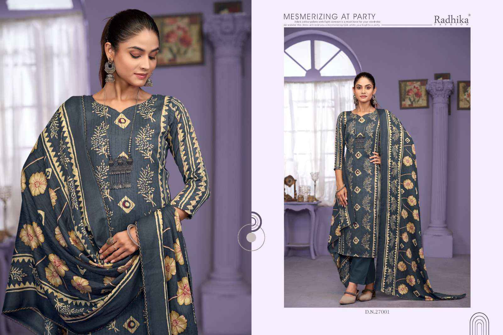 Radhika Sumyra Rozina Winter Collection Pure Pashmina Dress Material Wholesale Price ( 4 Pcs Catalog )