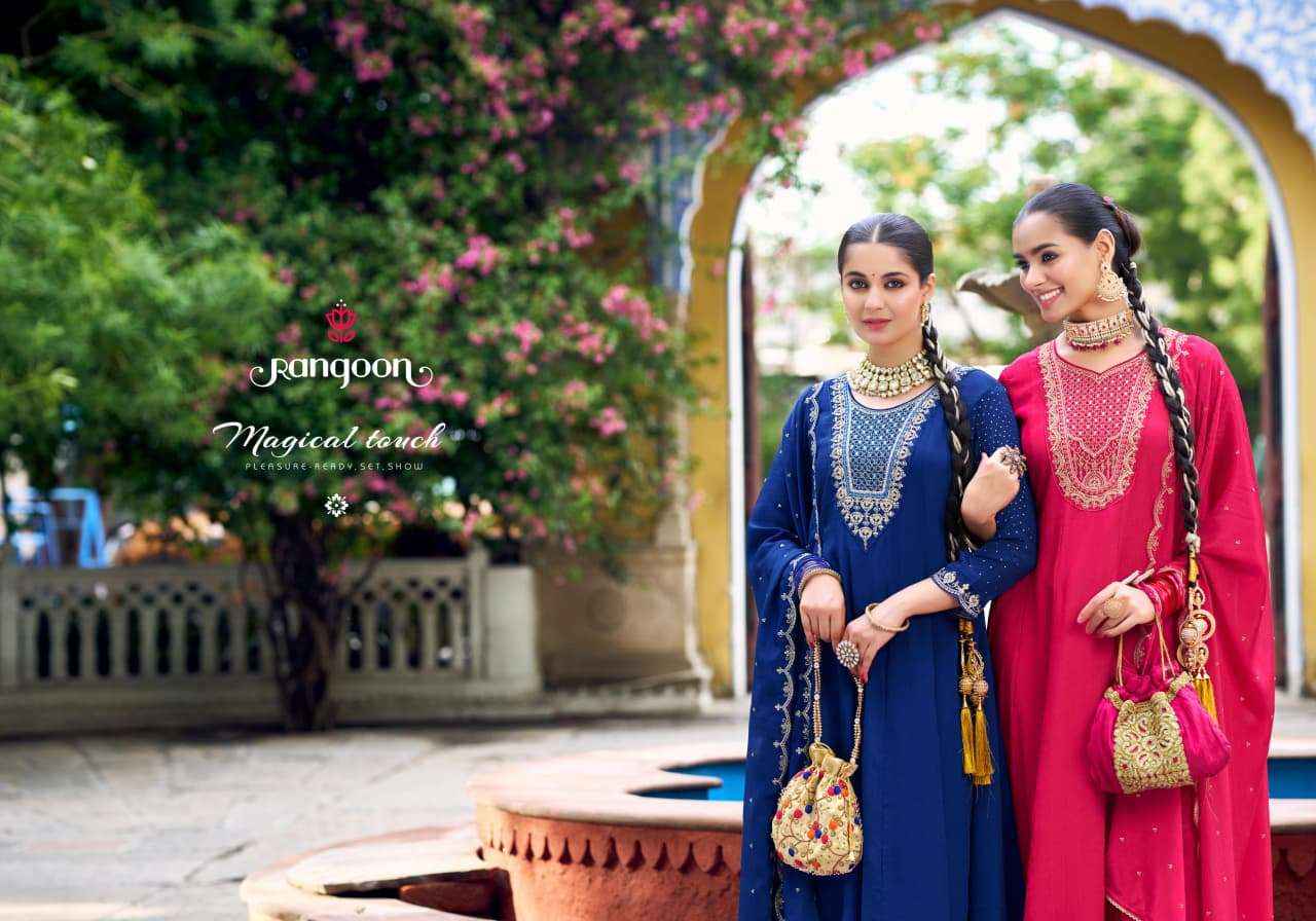 Rangoon Bindiya Anarkali Style Designer 3 Piece Suit Wholesale Price ( 4 Pcs Catalog )