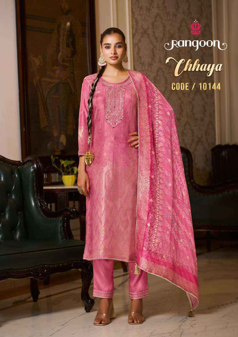 Rangoon Chhaya Jacquard Kurti Combo Collection Wholesale Price ( 4 Pcs Catalog )