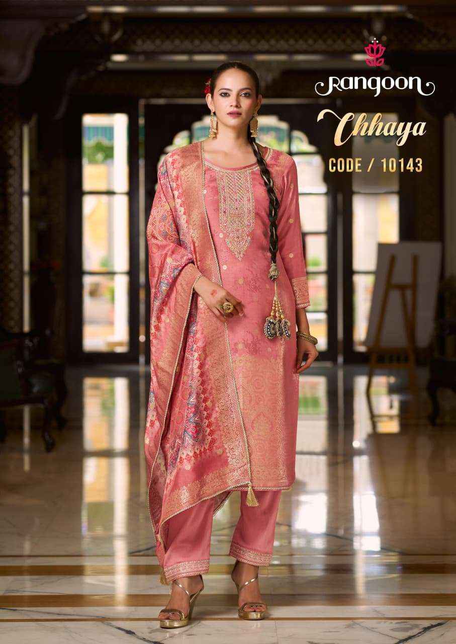 Rangoon Chhaya Jacquard Kurti Combo Collection Wholesale Price ( 4 Pcs Catalog )