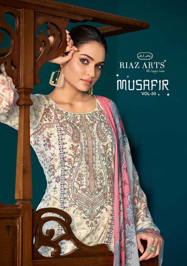 Riaz Arts Musafir Vol 30 Cotton Dress Material Wholesale Price ( 6 Pcs Catalog )