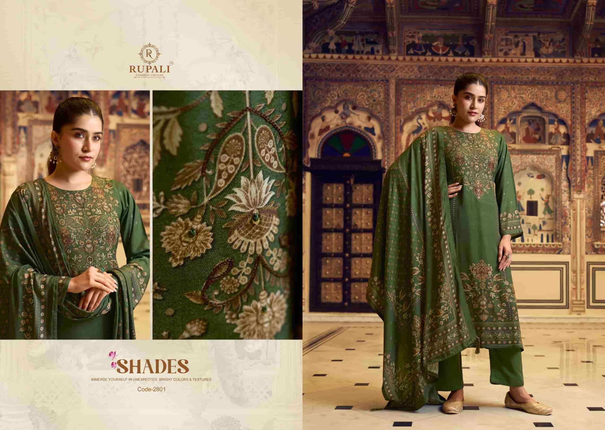 Rupali Fashion Pratibha Digital Printed Fancy Pashmina Suit Collection Wholesale Price ( 4 Pcs Catalog )