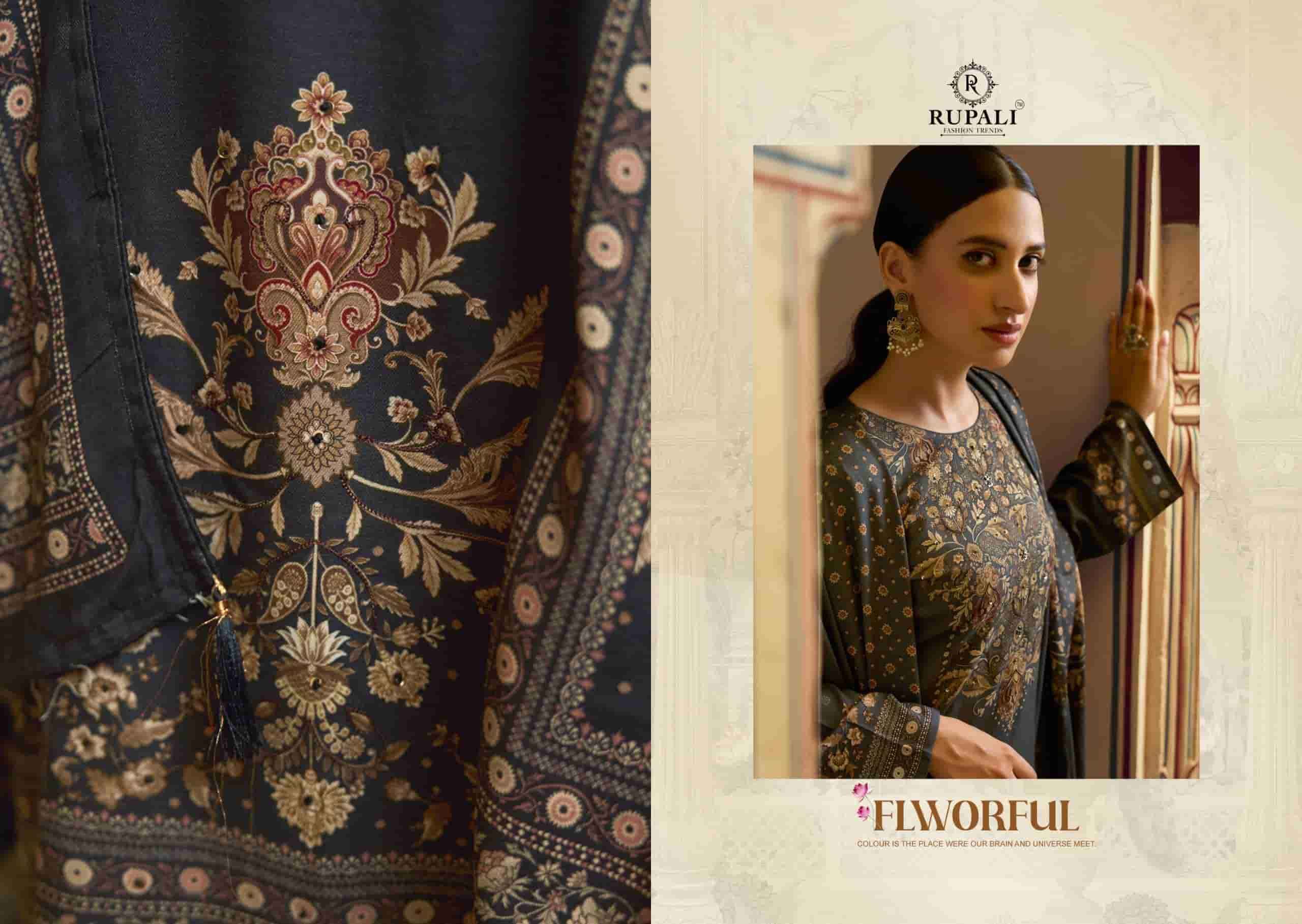 Rupali Fashion Pratibha Digital Printed Fancy Pashmina Suit Collection Wholesale Price ( 4 Pcs Catalog )