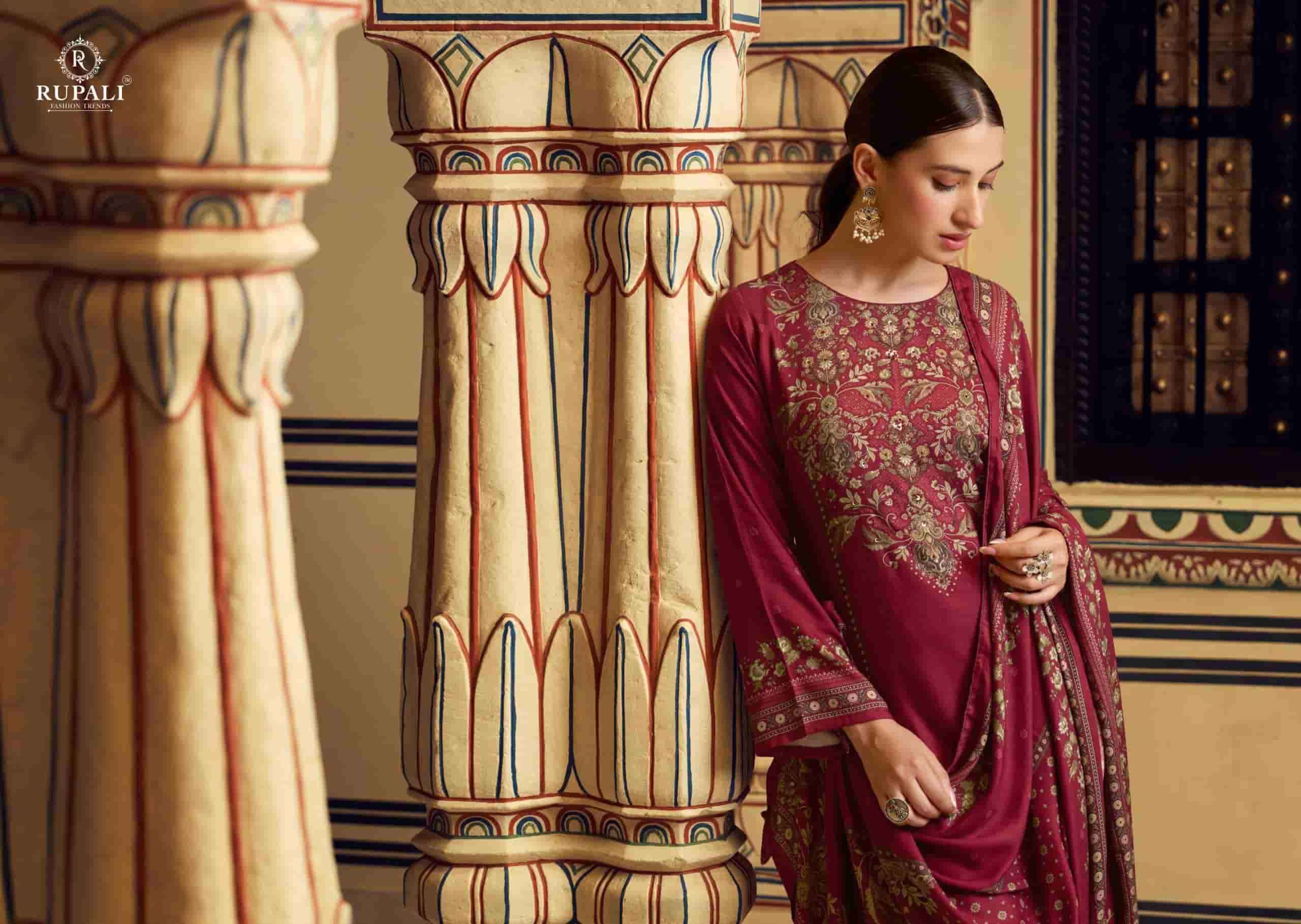 Rupali Fashion Pratibha Digital Printed Fancy Pashmina Suit Collection Wholesale Price ( 4 Pcs Catalog )