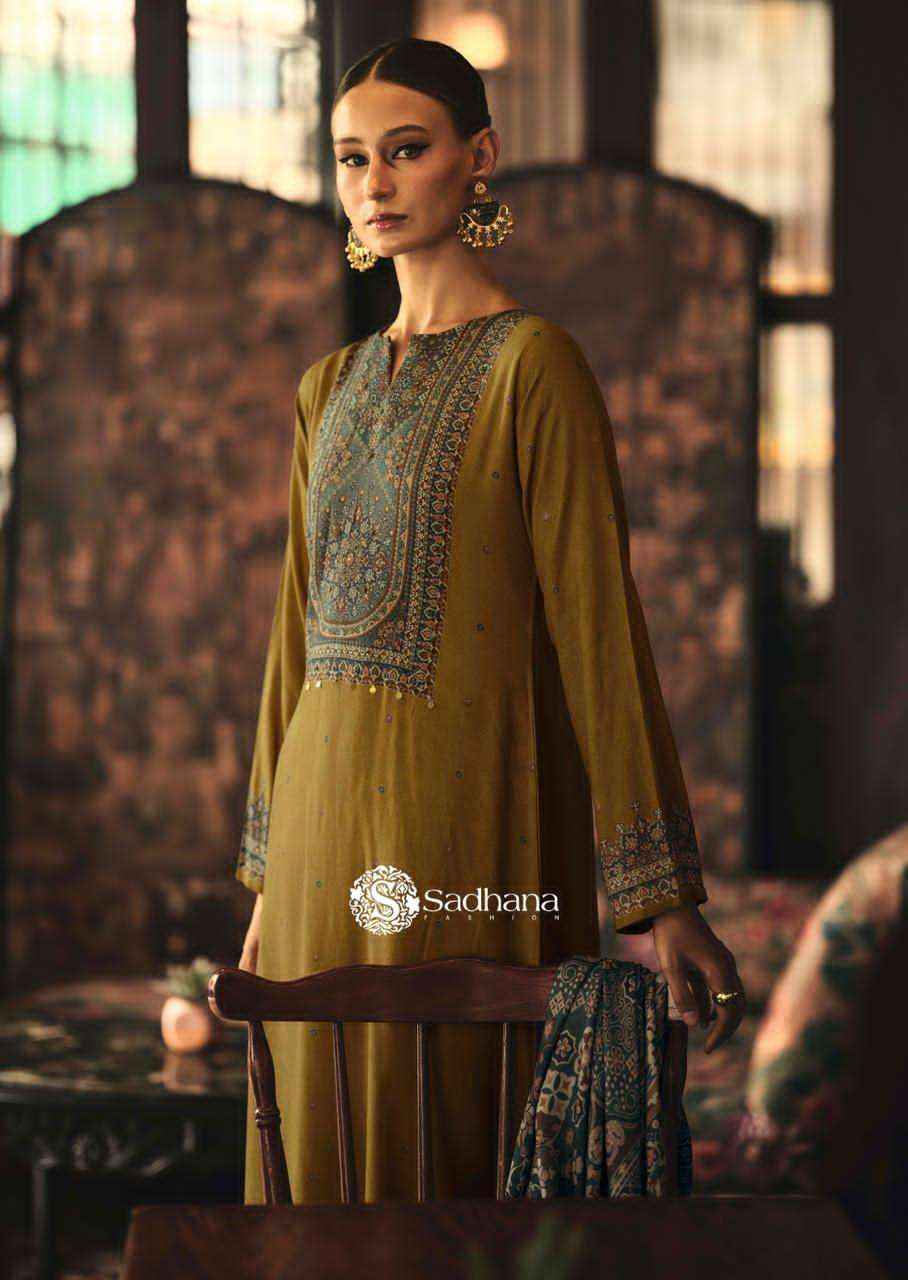 Sadhana Luna Winter Collection Fancy Ladies Dress  Material Wholesale Price ( 6 Pcs Catalog )