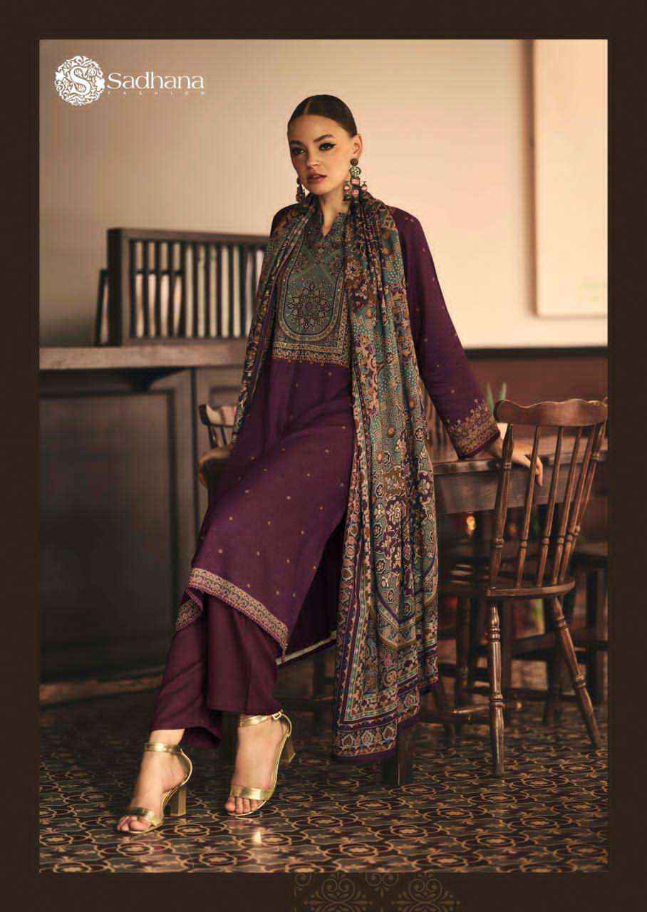 Sadhana Luna Winter Collection Fancy Ladies Dress  Material Wholesale Price ( 6 Pcs Catalog )