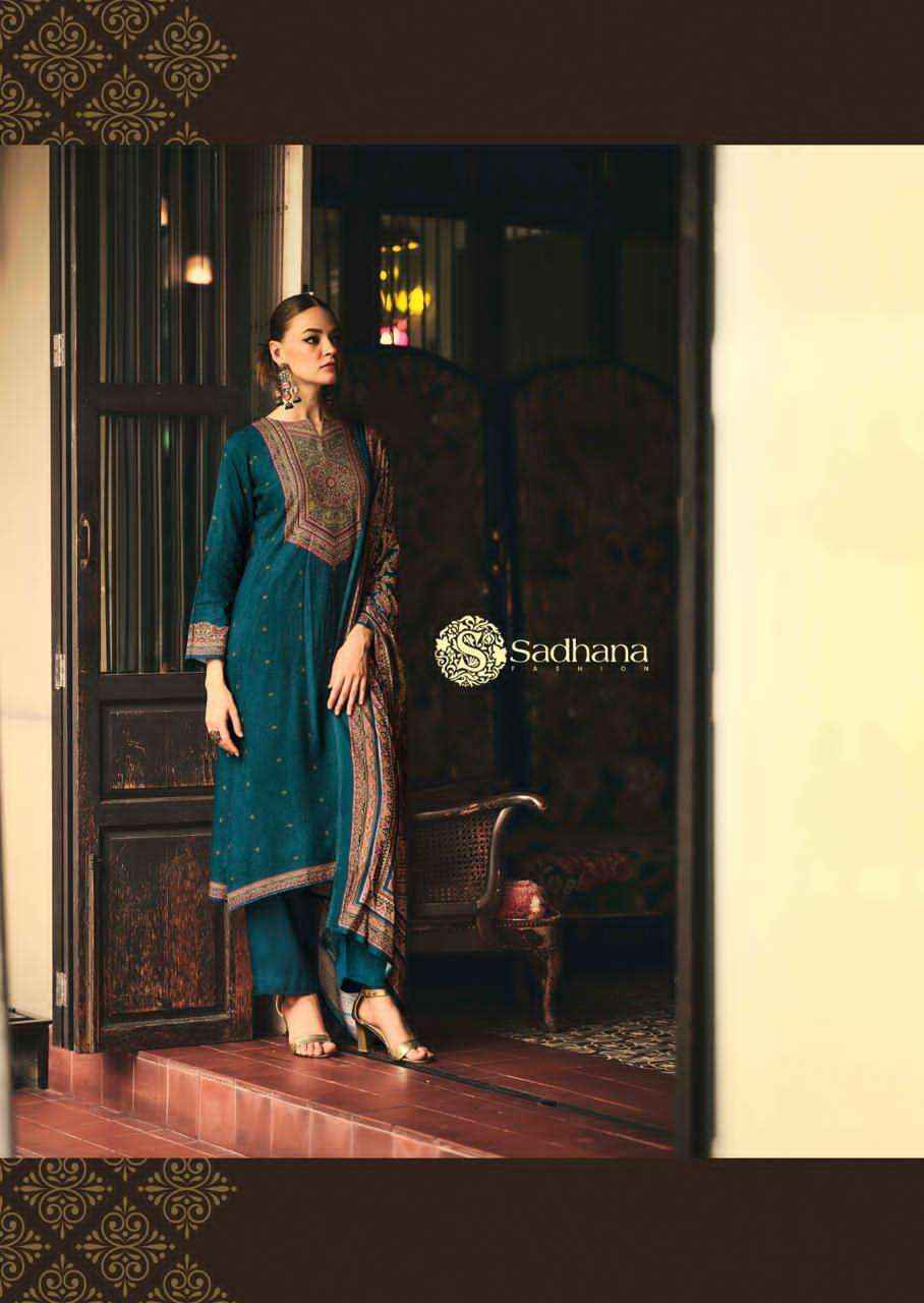 Sadhana Luna Winter Collection Fancy Ladies Dress  Material Wholesale Price ( 6 Pcs Catalog )