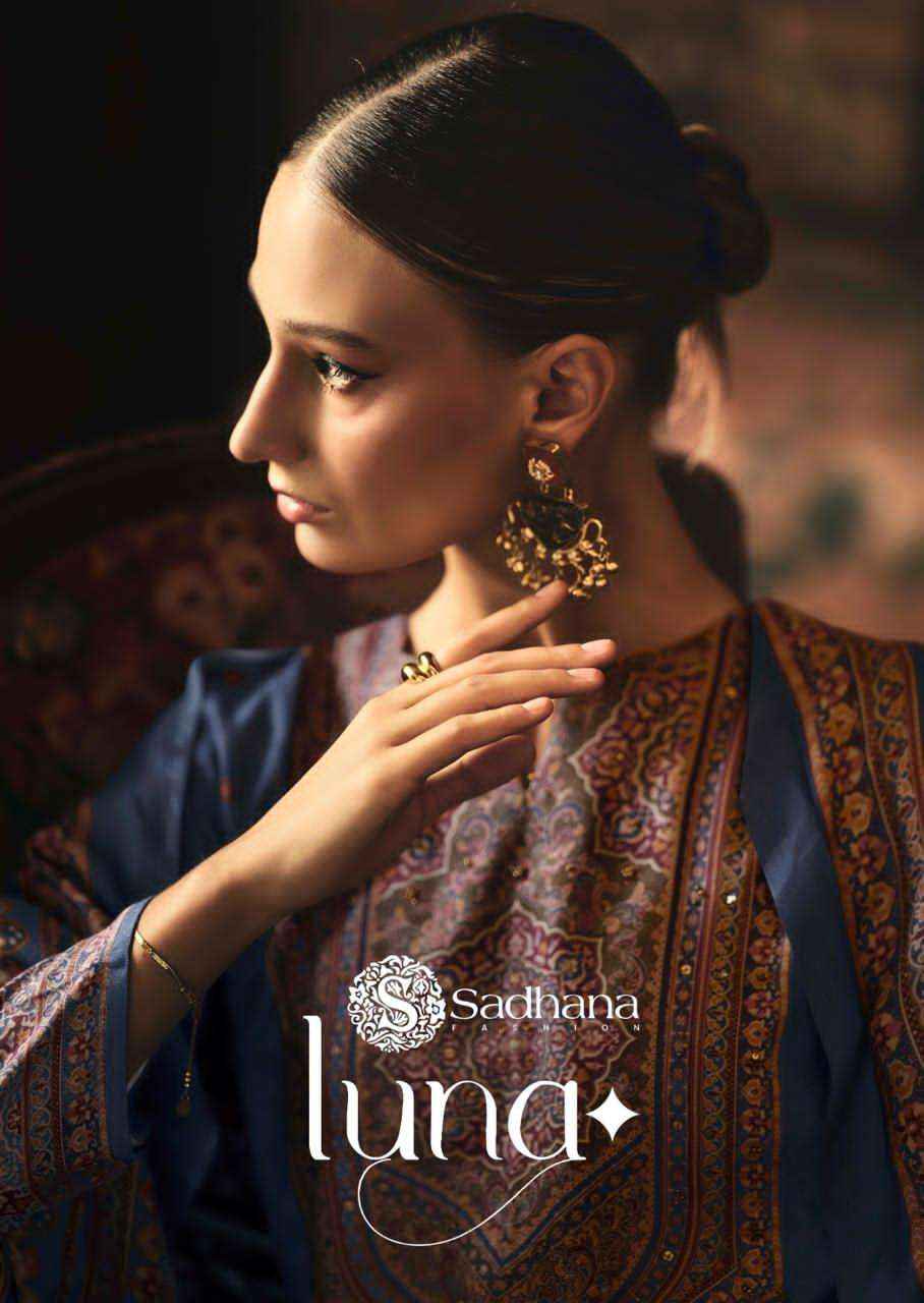 Sadhana Luna Winter Collection Fancy Ladies Dress  Material Wholesale Price ( 6 Pcs Catalog )