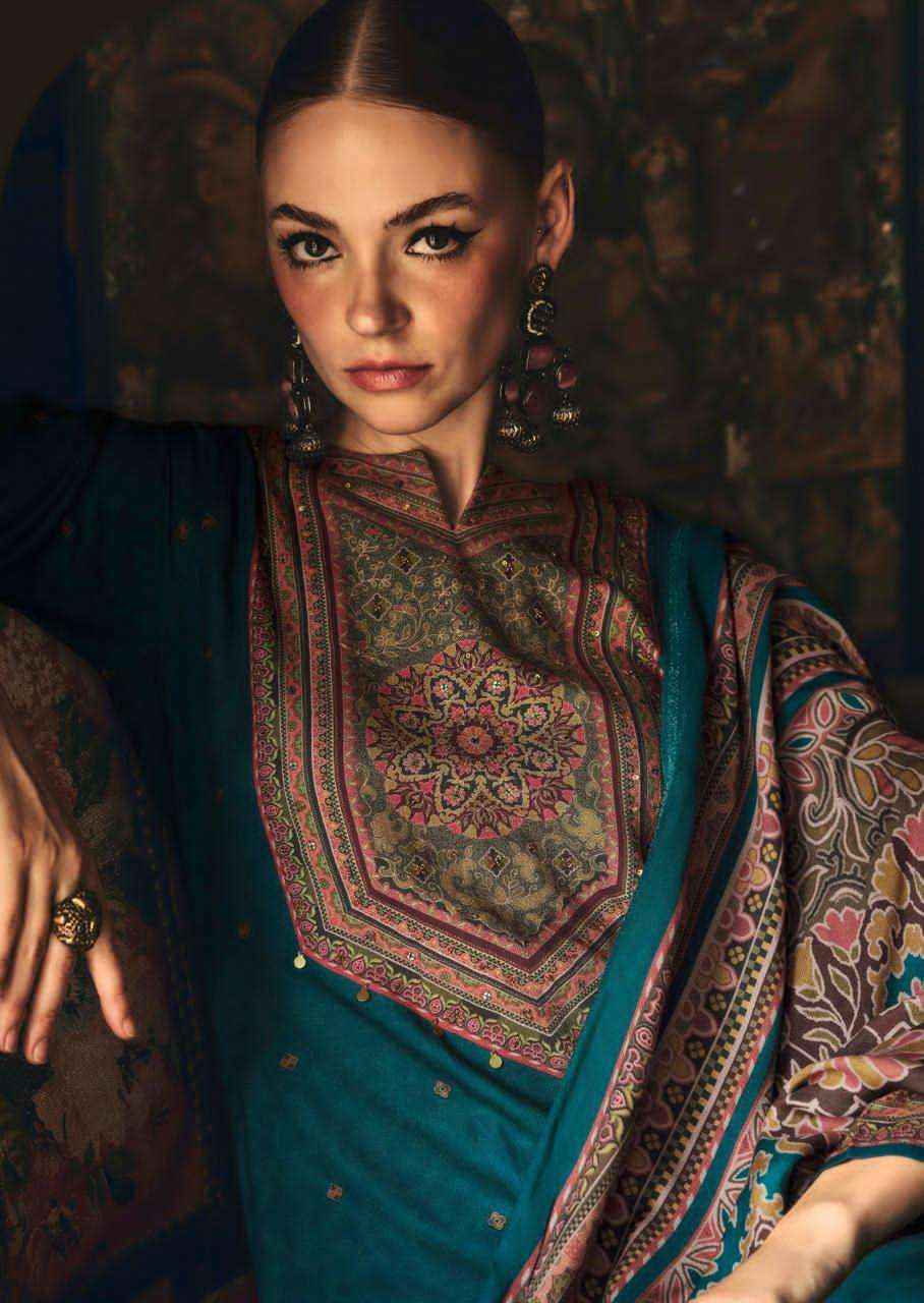 Sadhana Luna Winter Collection Fancy Ladies Dress  Material Wholesale Price ( 6 Pcs Catalog )