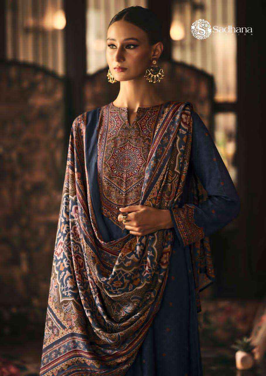 Sadhana Luna Winter Collection Fancy Ladies Dress  Material Wholesale Price ( 6 Pcs Catalog )