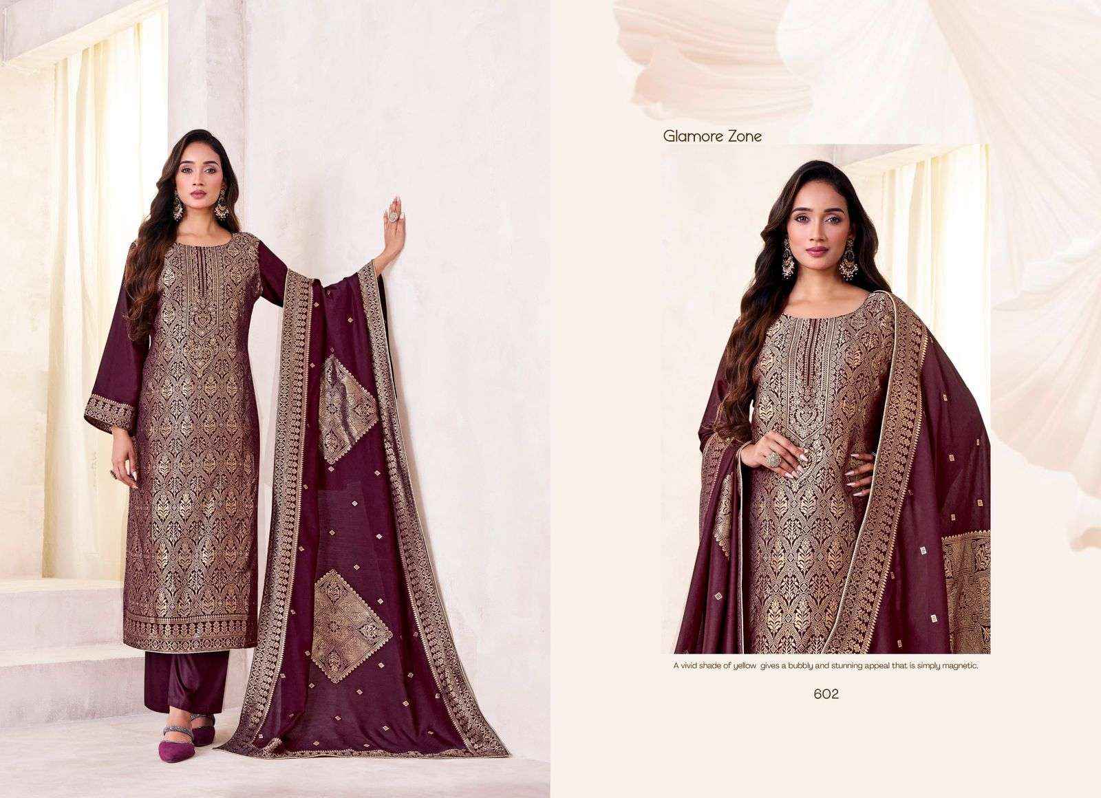 Tanishk Bunai Pure Muslin Jacquard Designer Suit Wholesale Price ( 4 Pcs Catalog )