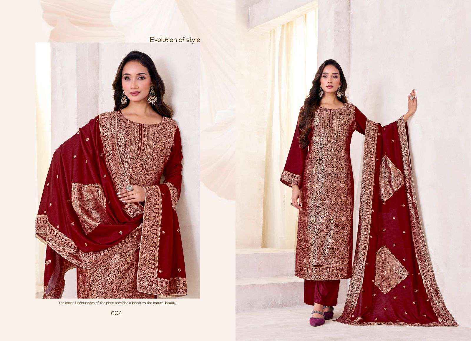 Tanishk Bunai Pure Muslin Jacquard Designer Suit Wholesale Price ( 4 Pcs Catalog )