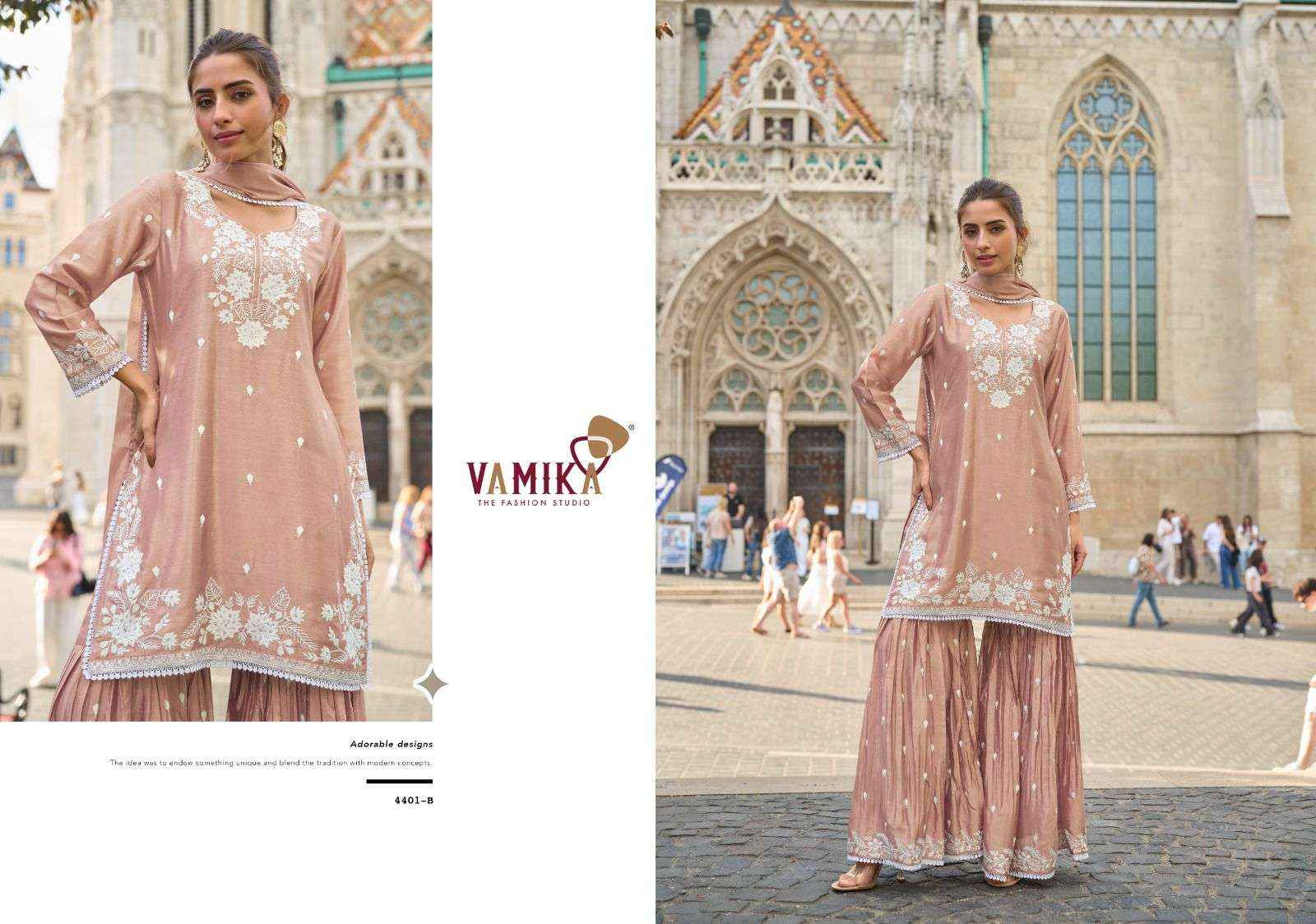 Vamika Anamika Vol 3 Latest Style Sharara Suit Wholesale Price ( 5 Pcs Catalog )