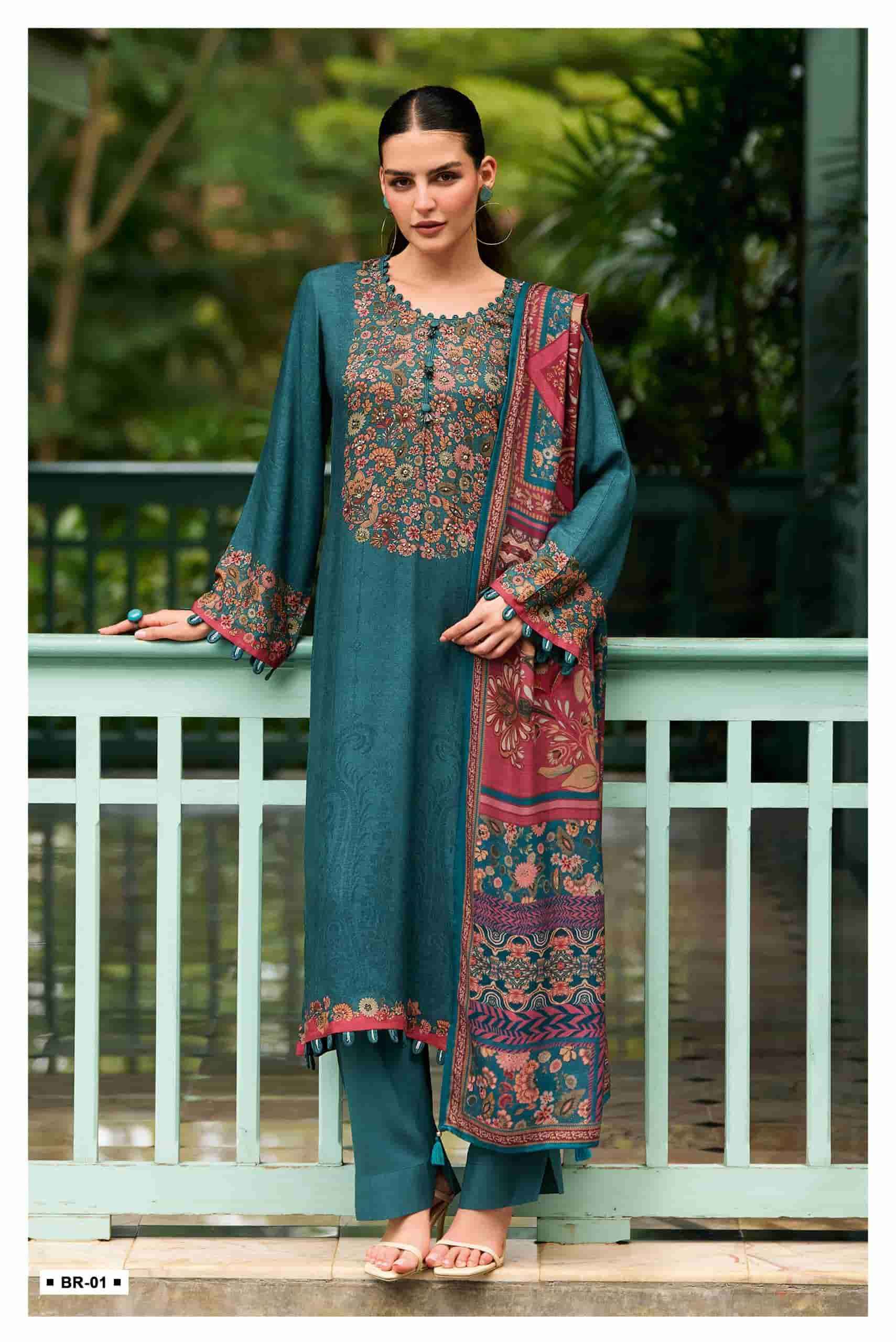 Varsha Bahaar Digital Printed Winter Wear Pashmina Suit Wholesale Price ( 4 Pcs Catalog )