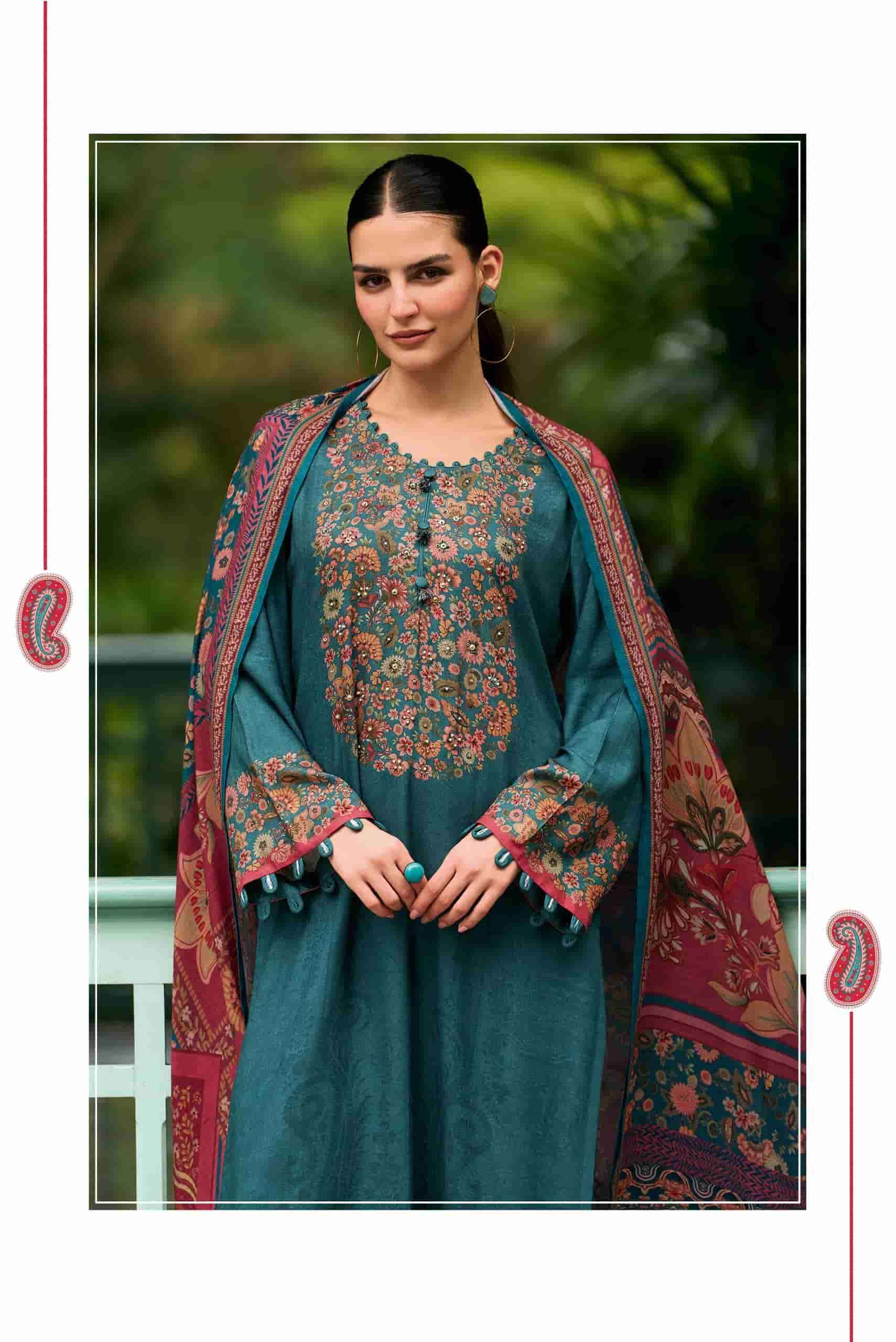 Varsha Bahaar Digital Printed Winter Wear Pashmina Suit Wholesale Price ( 4 Pcs Catalog )