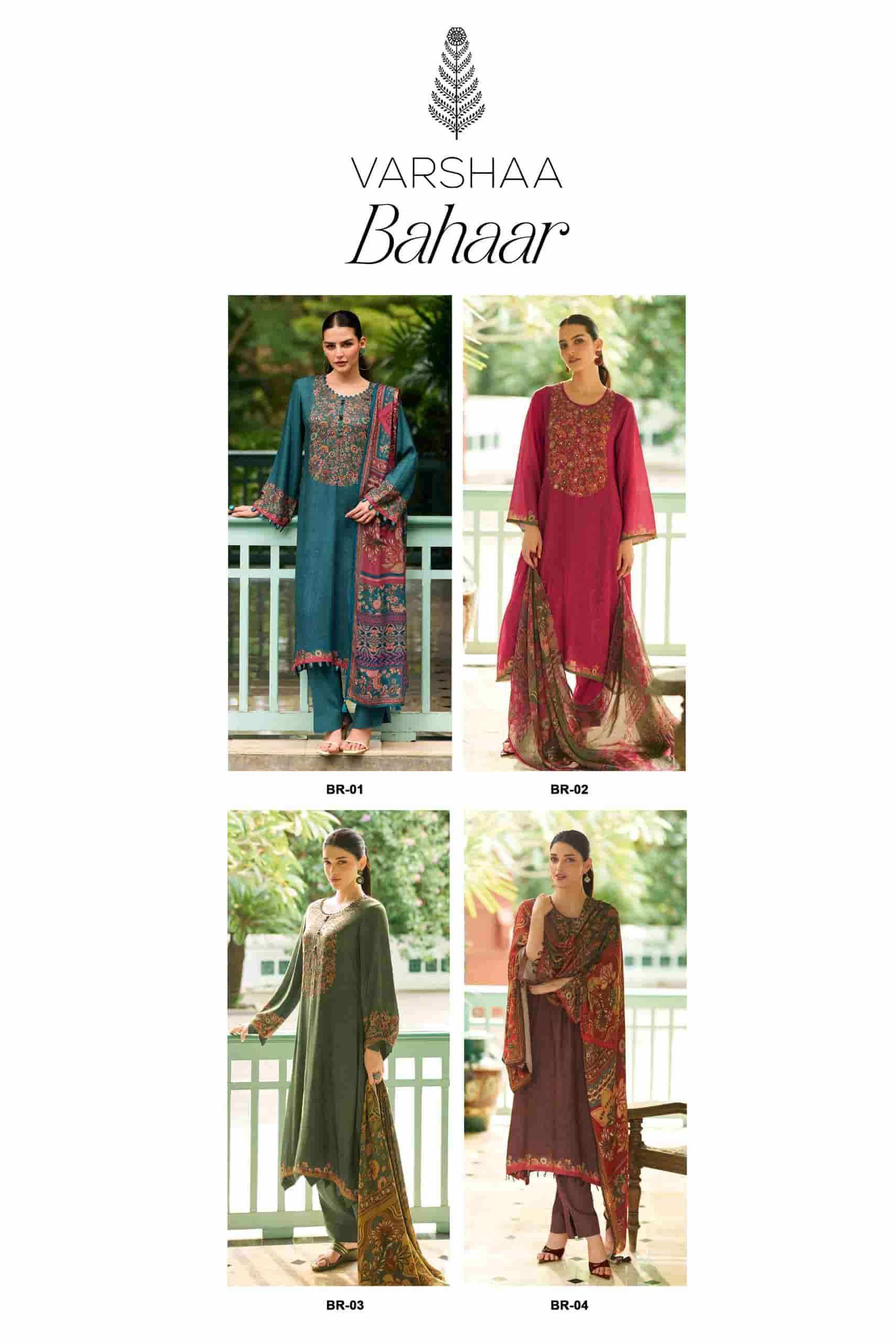 Varsha Bahaar Digital Printed Winter Wear Pashmina Suit Wholesale Price ( 4 Pcs Catalog )