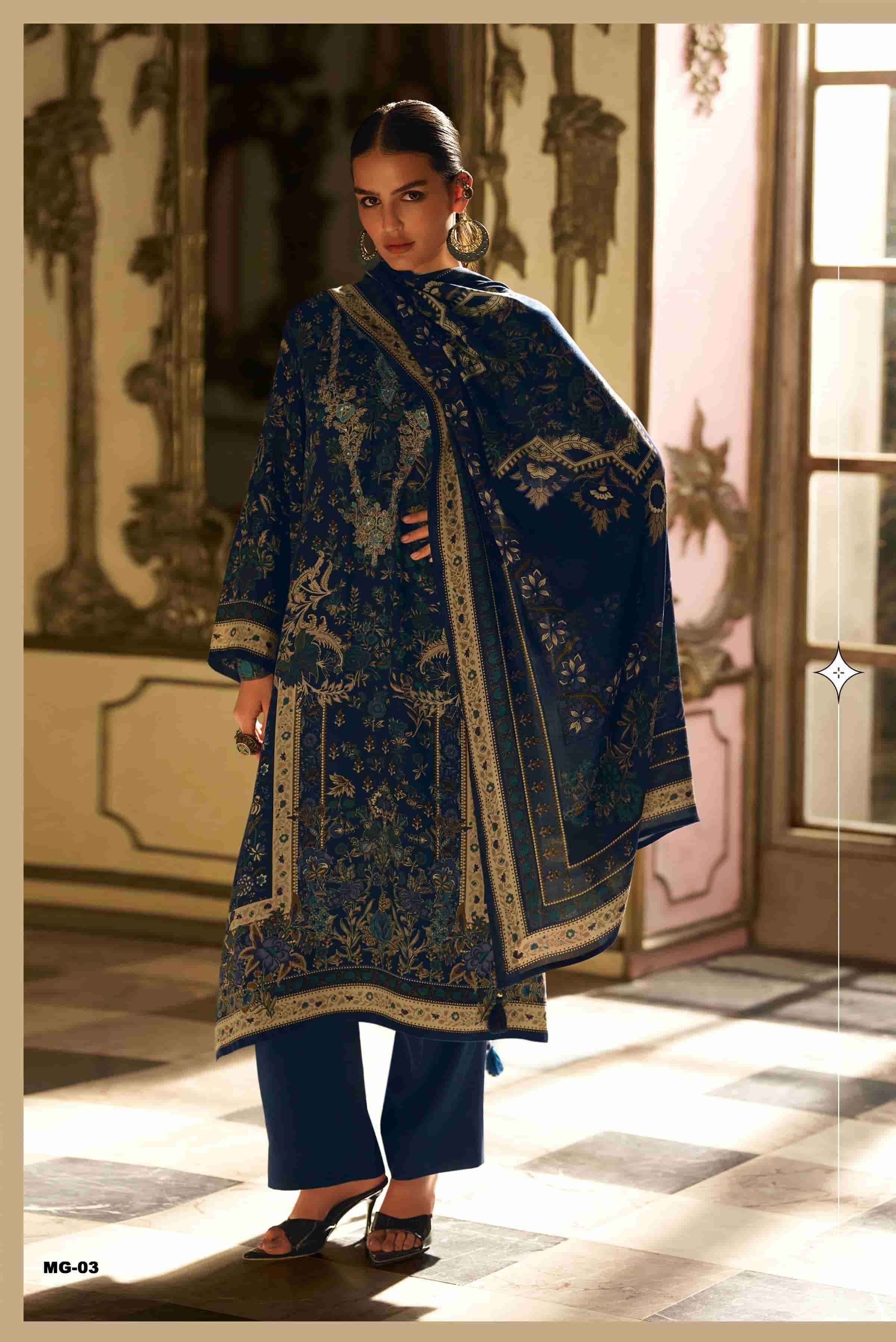 Varsha Magnolia Winter Collection Viscose Pashmina Ladies Suit Wholesale Price ( 4 Pcs Catalog )