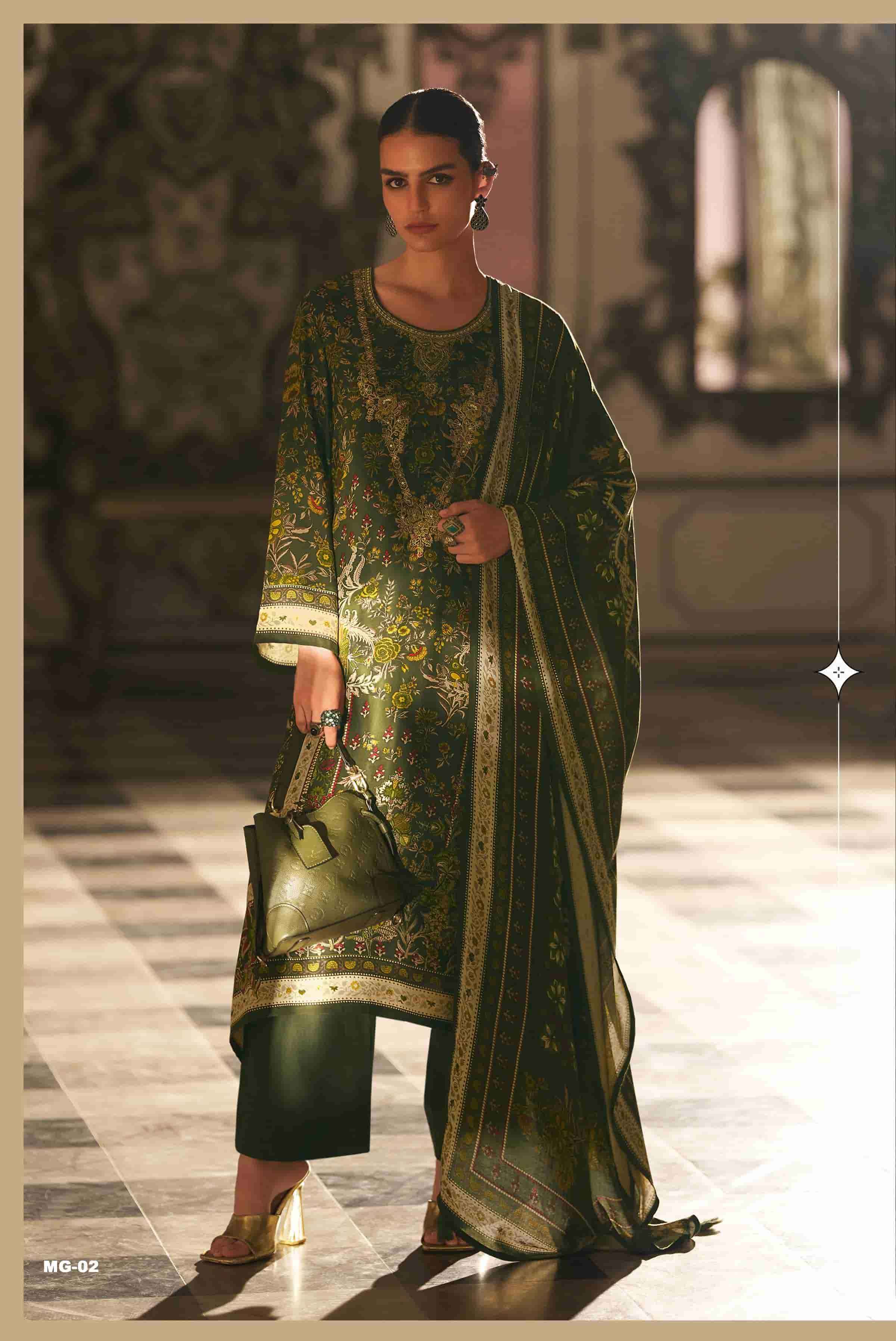 Varsha Magnolia Winter Collection Viscose Pashmina Ladies Suit Wholesale Price ( 4 Pcs Catalog )