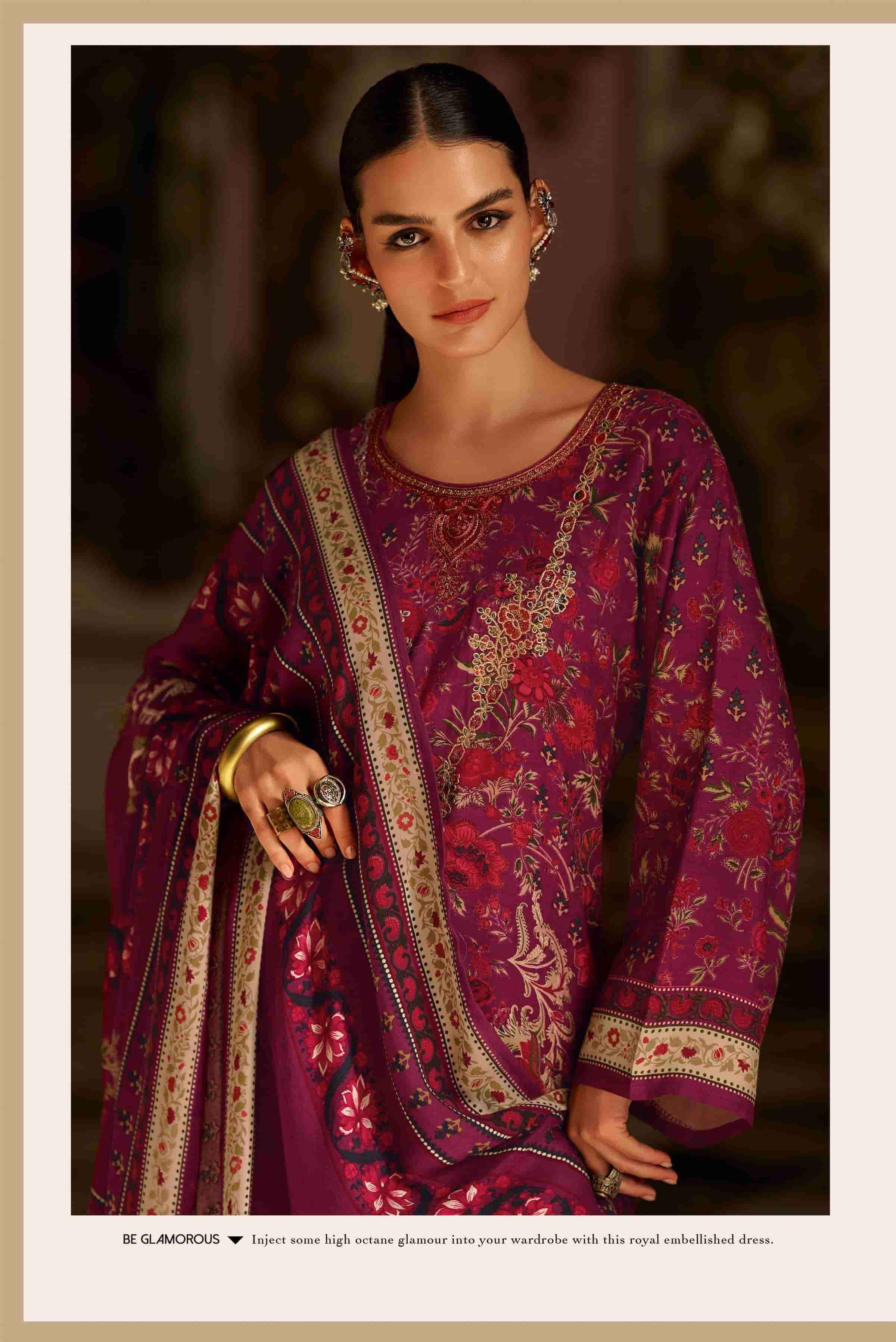 Varsha Magnolia Winter Collection Viscose Pashmina Ladies Suit Wholesale Price ( 4 Pcs Catalog )
