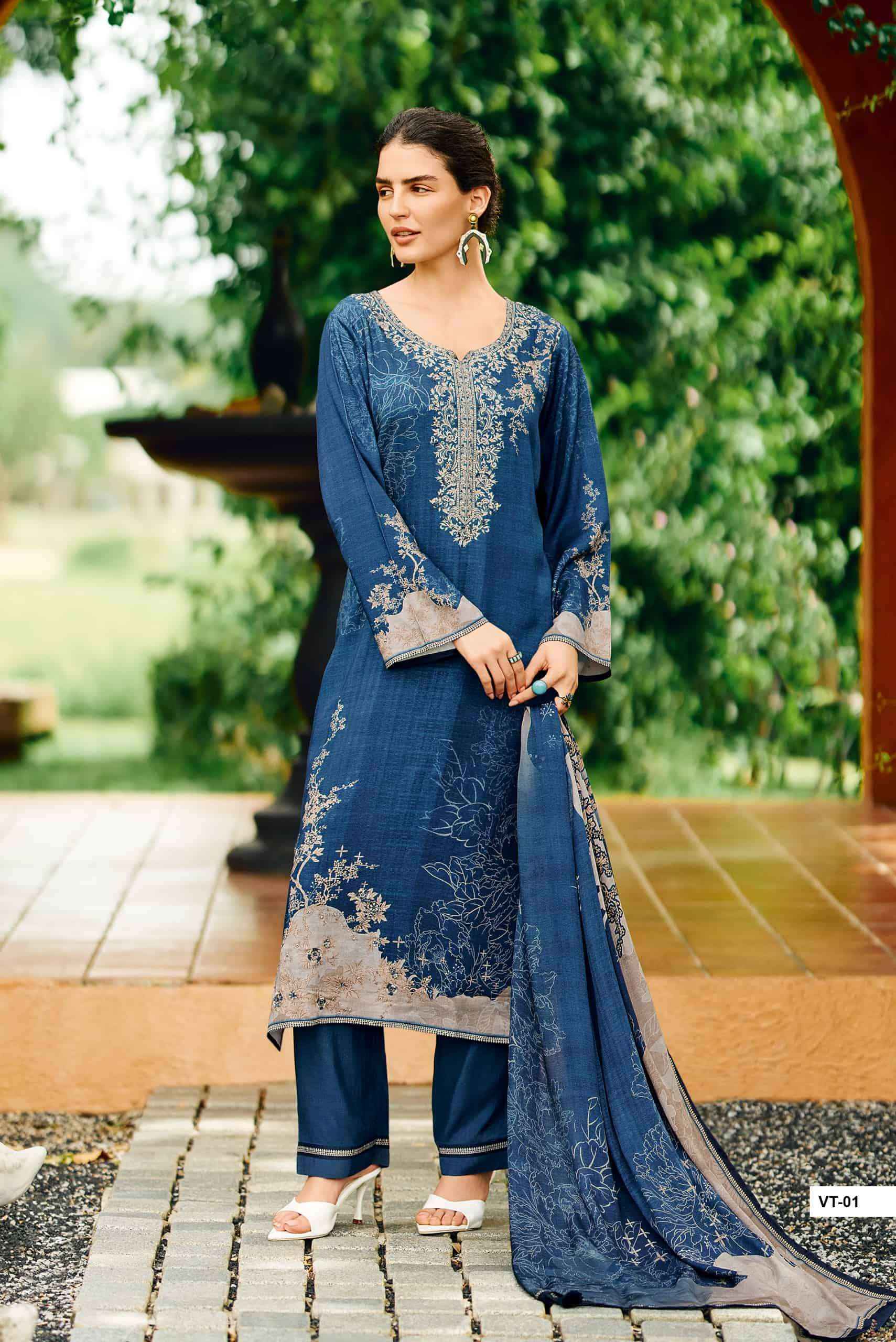 Varsha Valentina Exclusive Muslin Digital Printed Suit Wholesale Price ( 4 Pcs Catalog )