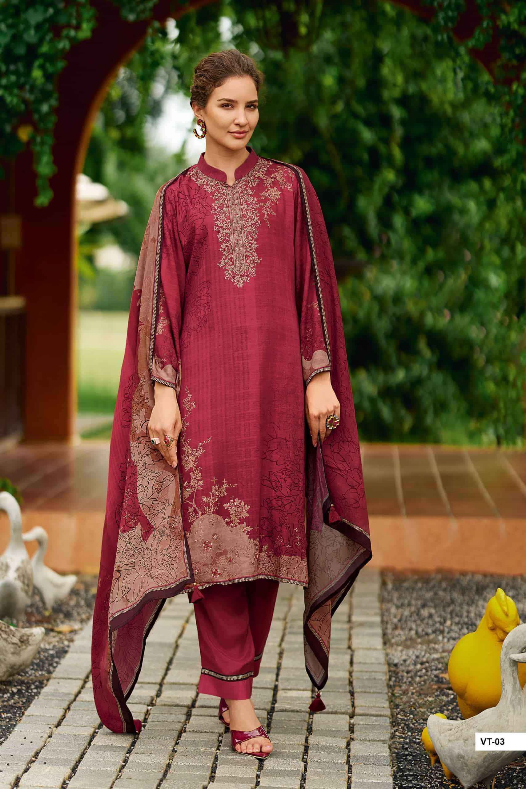 Varsha Valentina Exclusive Muslin Digital Printed Suit Wholesale Price ( 4 Pcs Catalog )