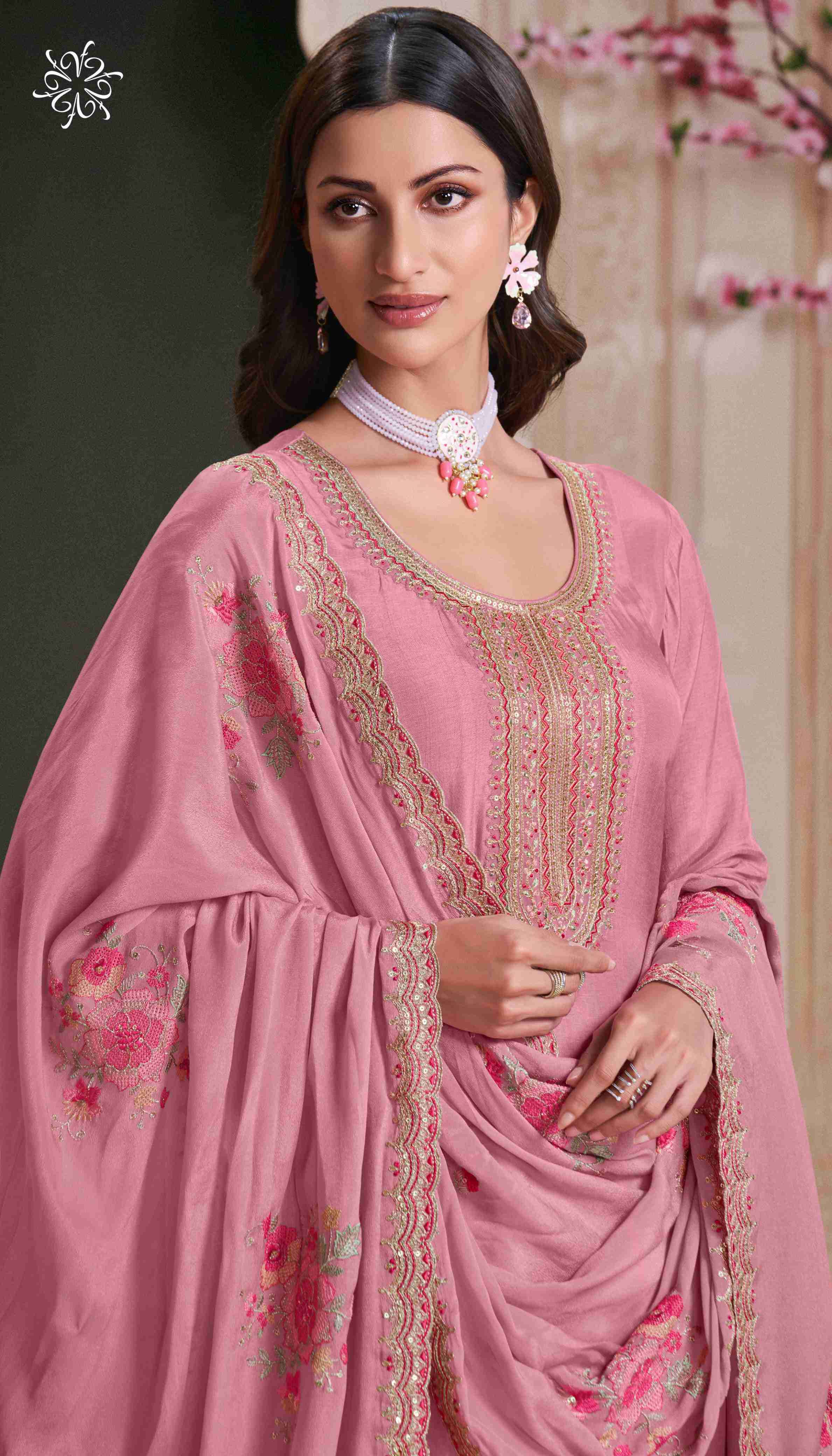 Vinay Fashion Kuleesh Naaz Designer Silk Partywear Dress Material ( 4 Pcs Catalogue )
