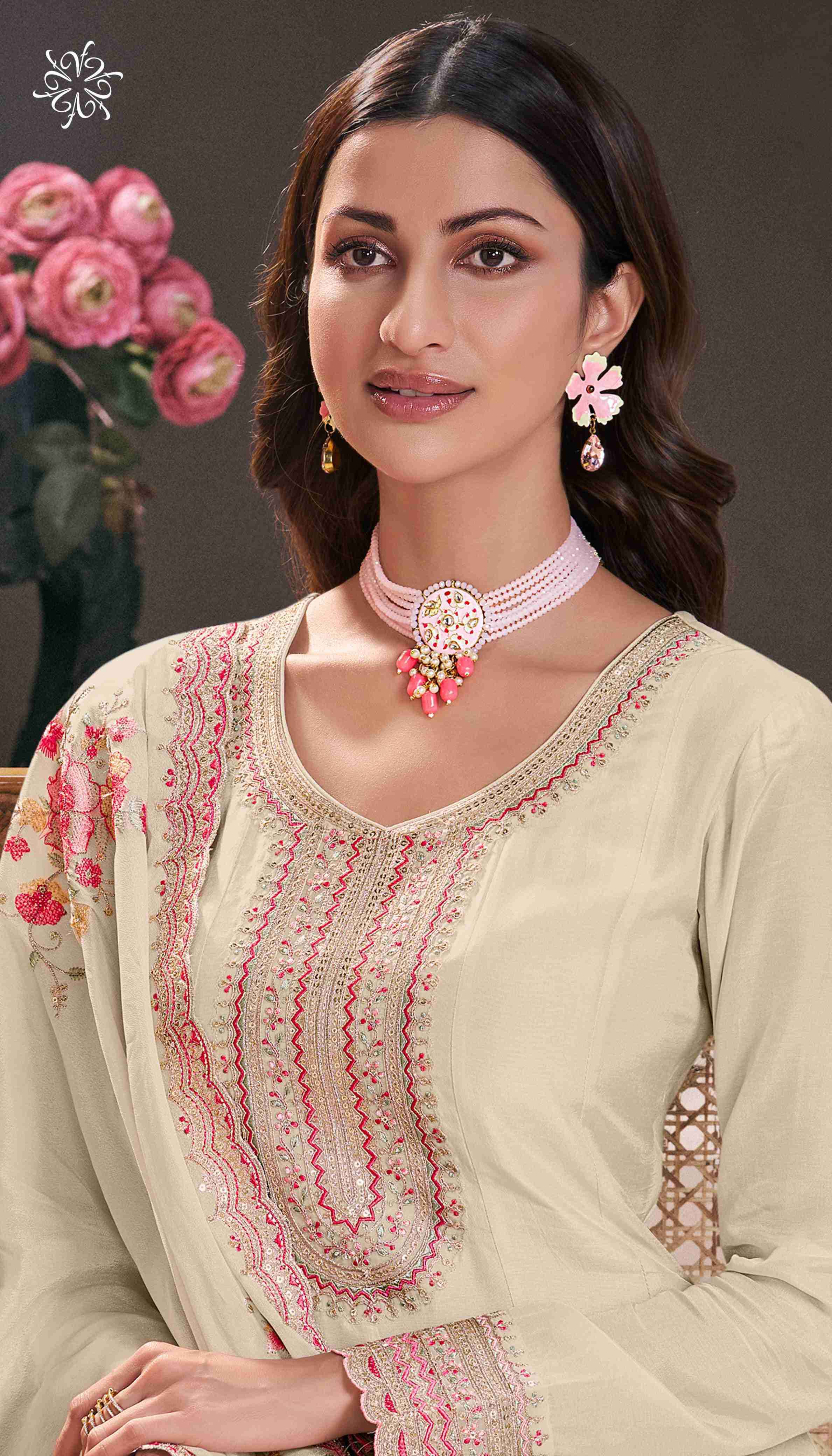 Vinay Fashion Kuleesh Naaz Designer Silk Partywear Dress Material ( 4 Pcs Catalogue )