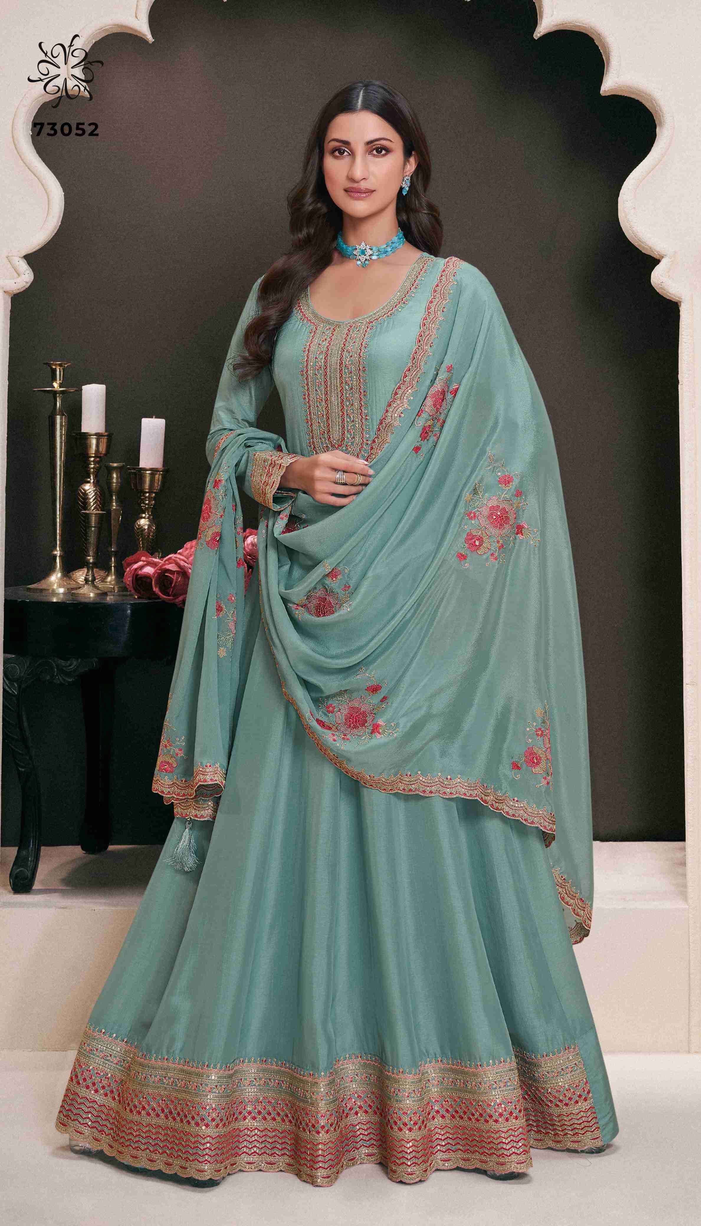 Vinay Fashion Kuleesh Naaz Designer Silk Partywear Dress Material ( 4 Pcs Catalogue )