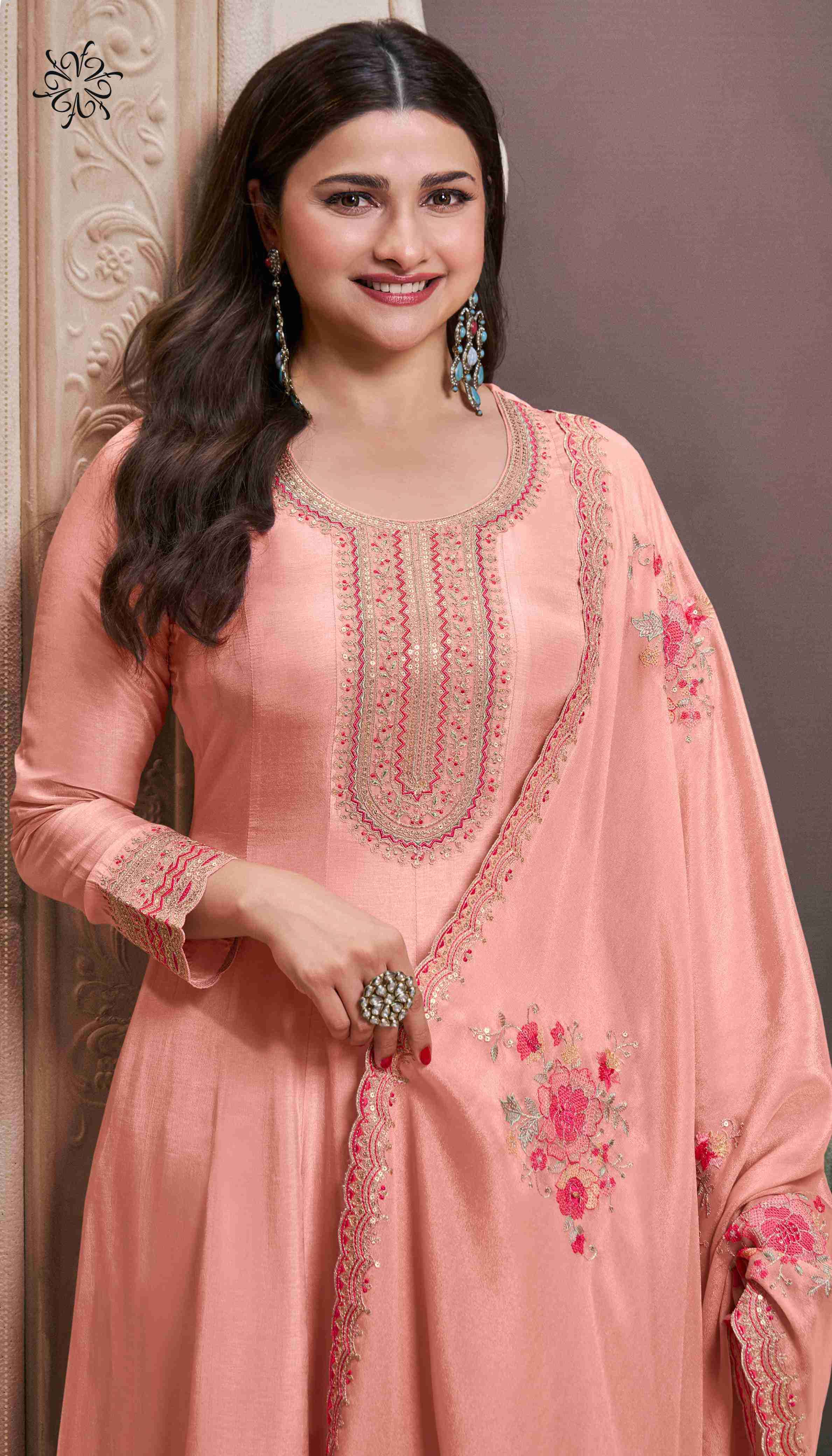 Vinay Fashion Kuleesh Naaz Designer Silk Partywear Dress Material ( 4 Pcs Catalogue )