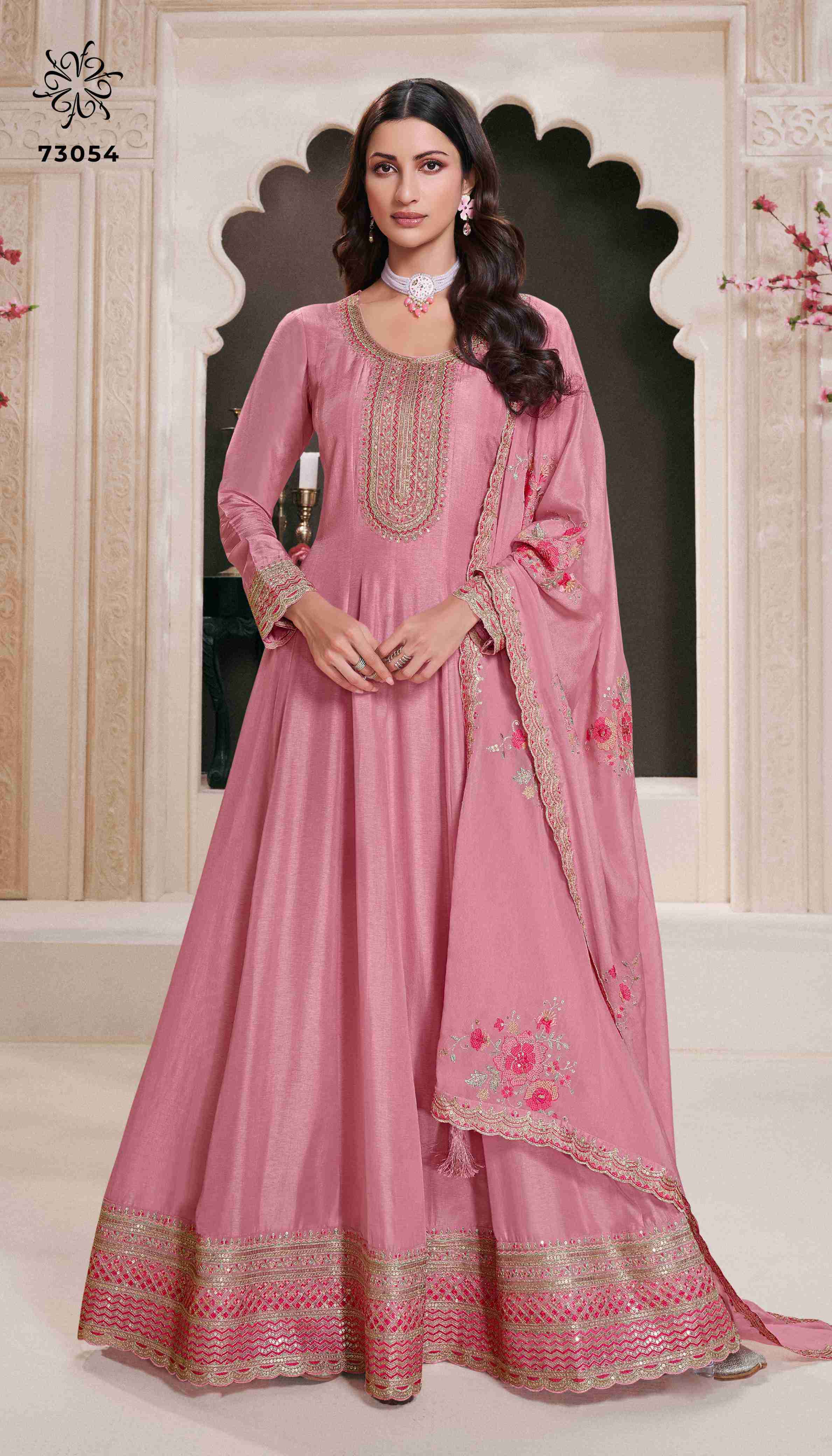 Vinay Fashion Kuleesh Naaz Designer Silk Partywear Dress Material ( 4 Pcs Catalogue )