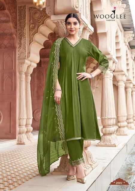 Wooglee Mirza Viscose Weaving Kurti Combo Collection Wholesale Price ( 4 Pcs Catalog )