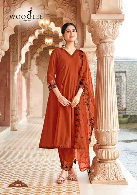 Wooglee Mirza Viscose Weaving Kurti Combo Collection Wholesale Price ( 4 Pcs Catalog )