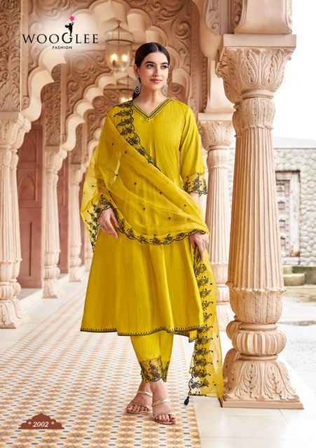 Wooglee Mirza Viscose Weaving Kurti Combo Collection Wholesale Price ( 4 Pcs Catalog )
