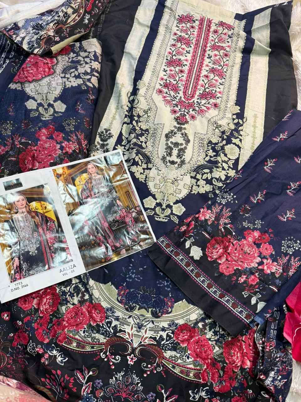 AALIZ PRINTS AALIZA NX COTTON EMBROIDEERY PAKISTANI SUITS ( 8 PCS CATALOGUE )
