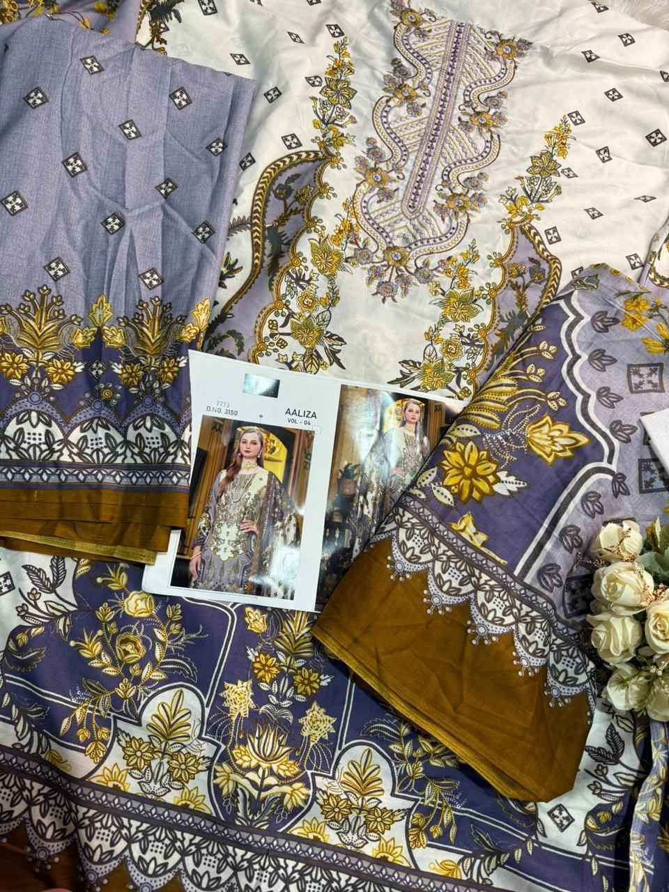AALIZ PRINTS AALIZA NX COTTON EMBROIDEERY PAKISTANI SUITS ( 8 PCS CATALOGUE )