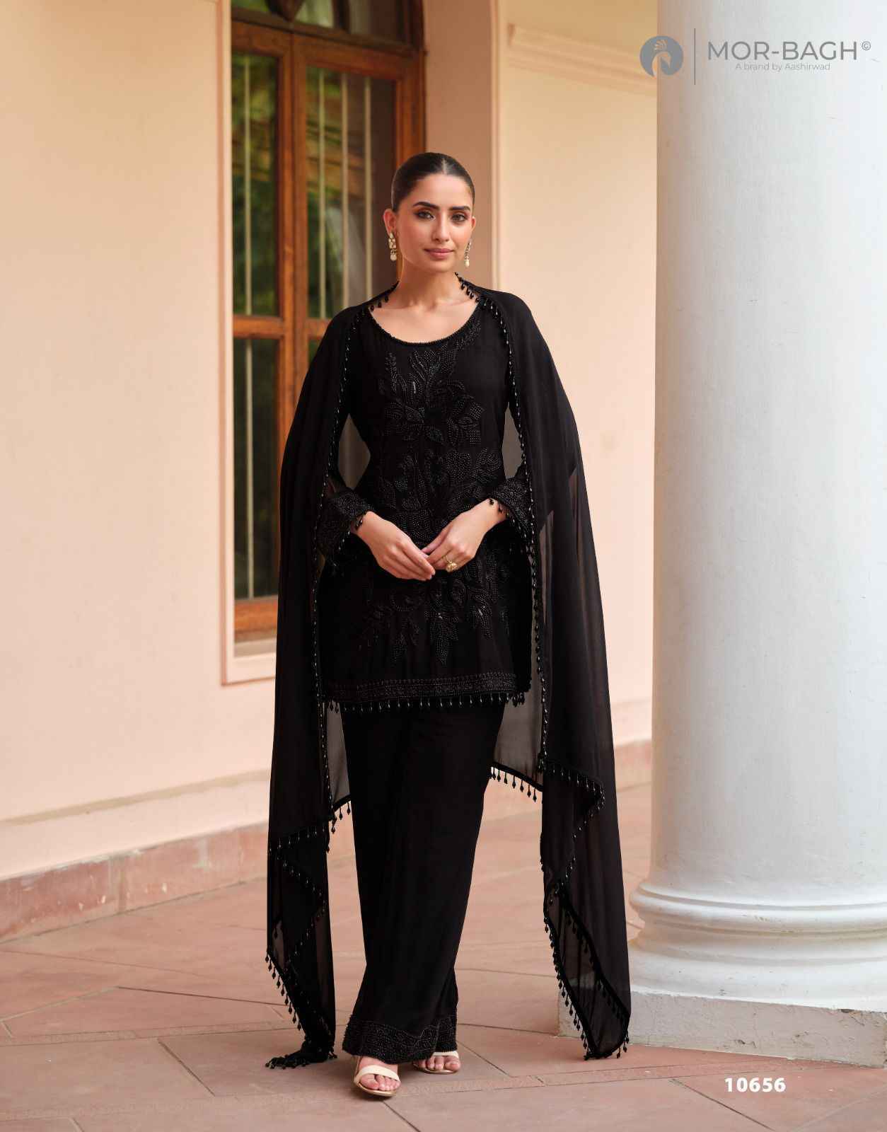 Aashirwad Creation Mor Bagh Varina Readymade Georgette Dress Wholesale Price ( 3 Pcs Catalog )