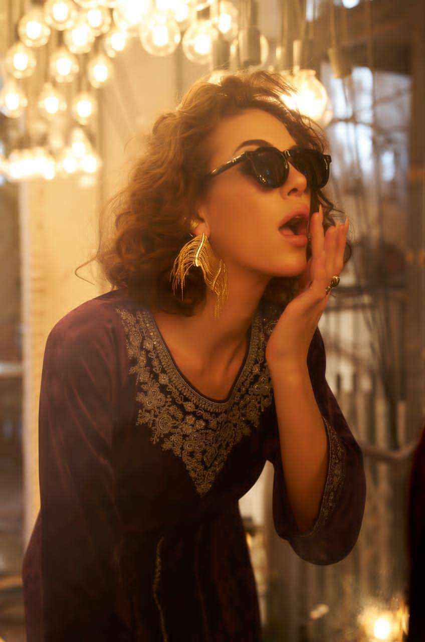Aiqa Grey And Gold Partywear Style Velvet Latest Designer Suit Wholesale Price ( 6 Pcs Catalog )