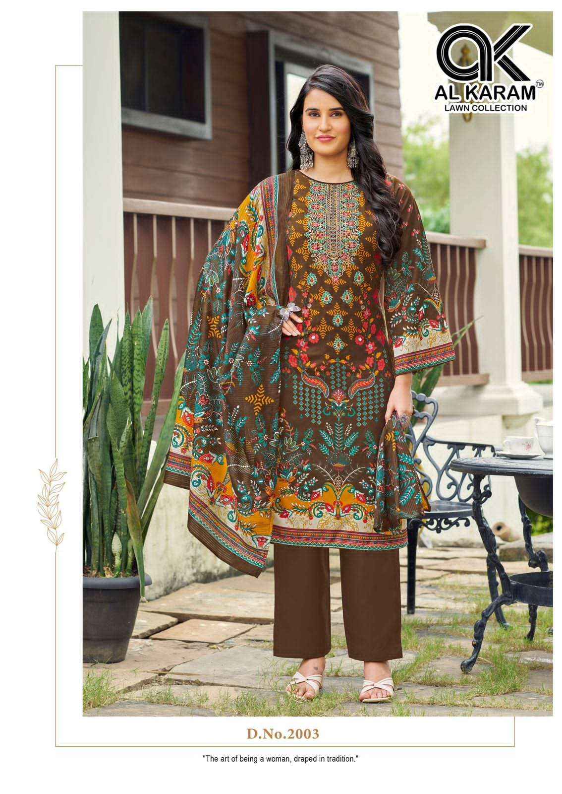 Al Karam Areeba Vol 2 Designer Printed Rayon Cotton Dress Material Wholesale Price ( 6 Pcs Catalog )