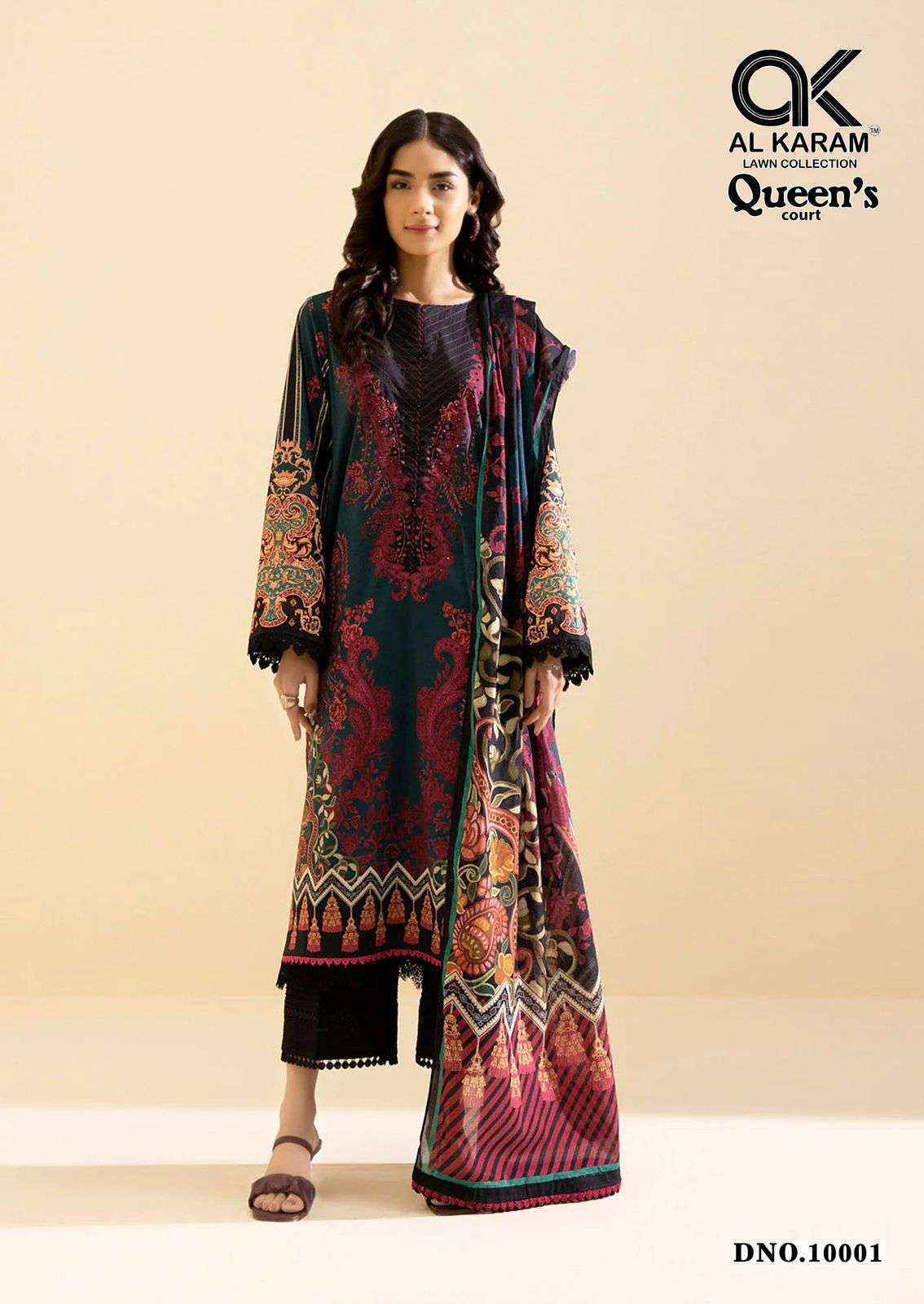 Al Karam Queens Court Vol 10 Cotton Dress Material Wholesale Price ( 6 Pcs Catalog )