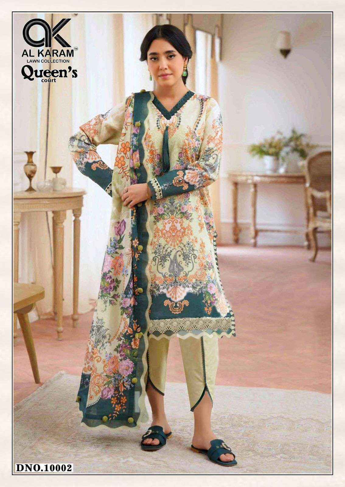Al Karam Queens Court Vol 10 Cotton Dress Material Wholesale Price ( 6 Pcs Catalog )
