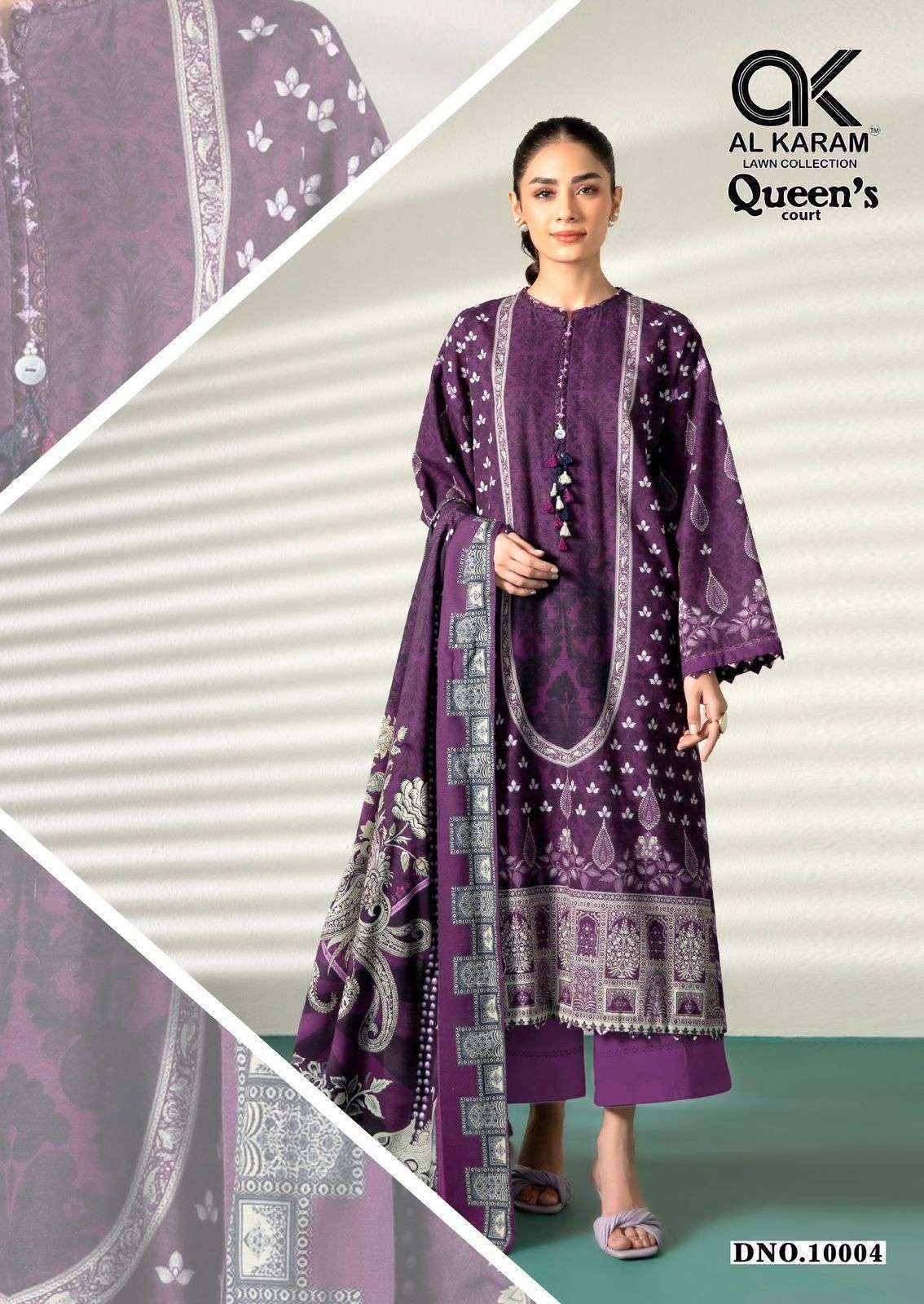 Al Karam Queens Court Vol 10 Cotton Dress Material Wholesale Price ( 6 Pcs Catalog )