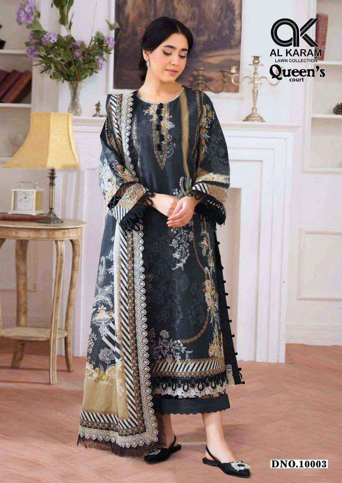 Al Karam Queens Court Vol 10 Cotton Dress Material Wholesale Price ( 6 Pcs Catalog )