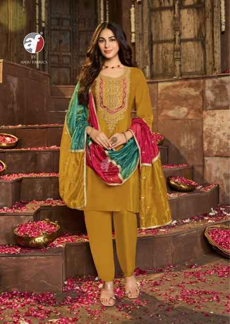 Anju Fabrics Raj Kothi Vol 2 Natural Crepe Kurti Combo Wholesale Price ( 6 Pcs Catalog )