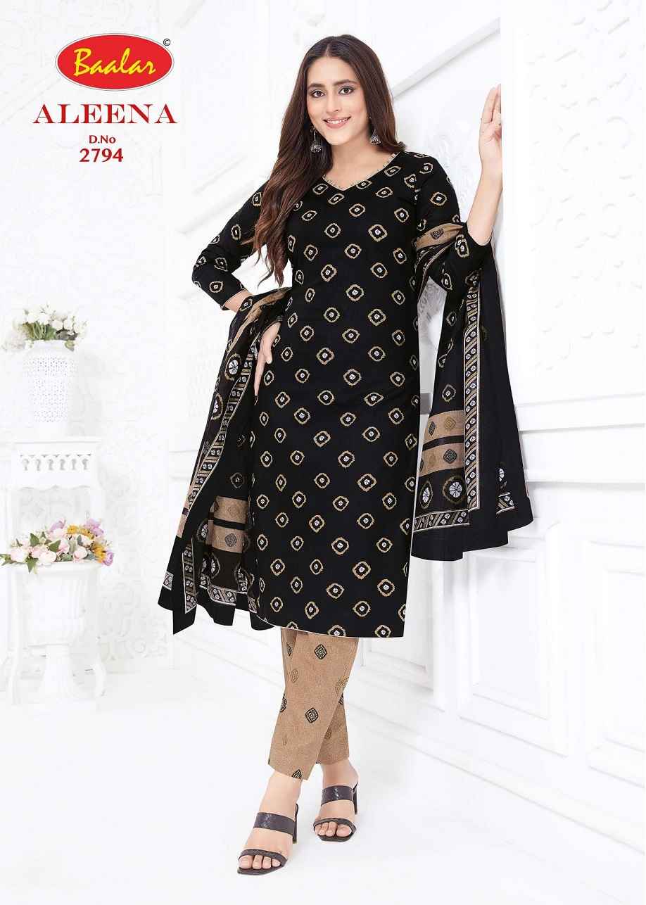 Baalar Cotton Aleena Vol-27 Pure Cotton Dress Material Wholesale Textile Market ( 12 Pcs Catalogue )