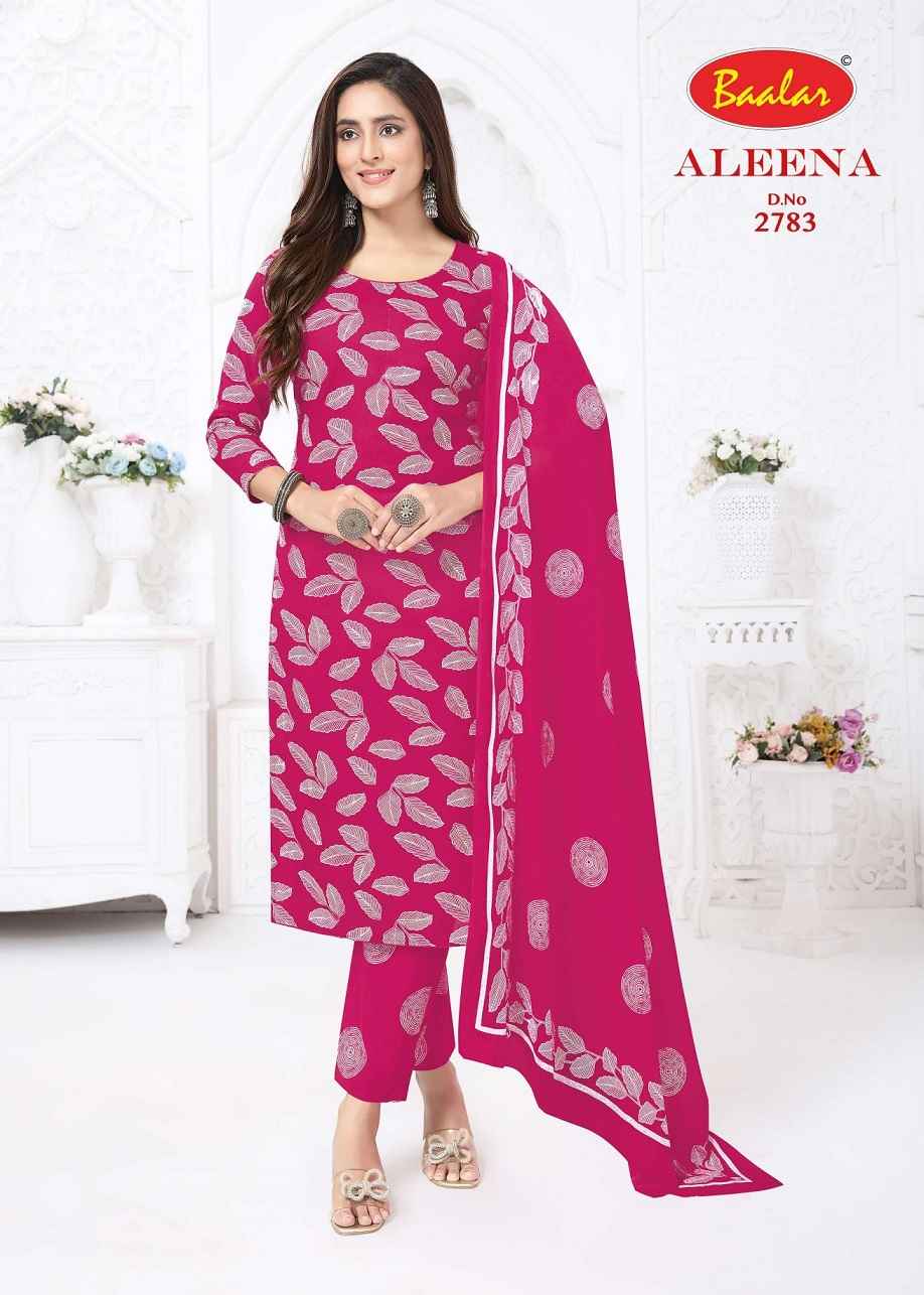 Baalar Cotton Aleena Vol-27 Pure Cotton Dress Material Wholesale Textile Market ( 12 Pcs Catalogue )