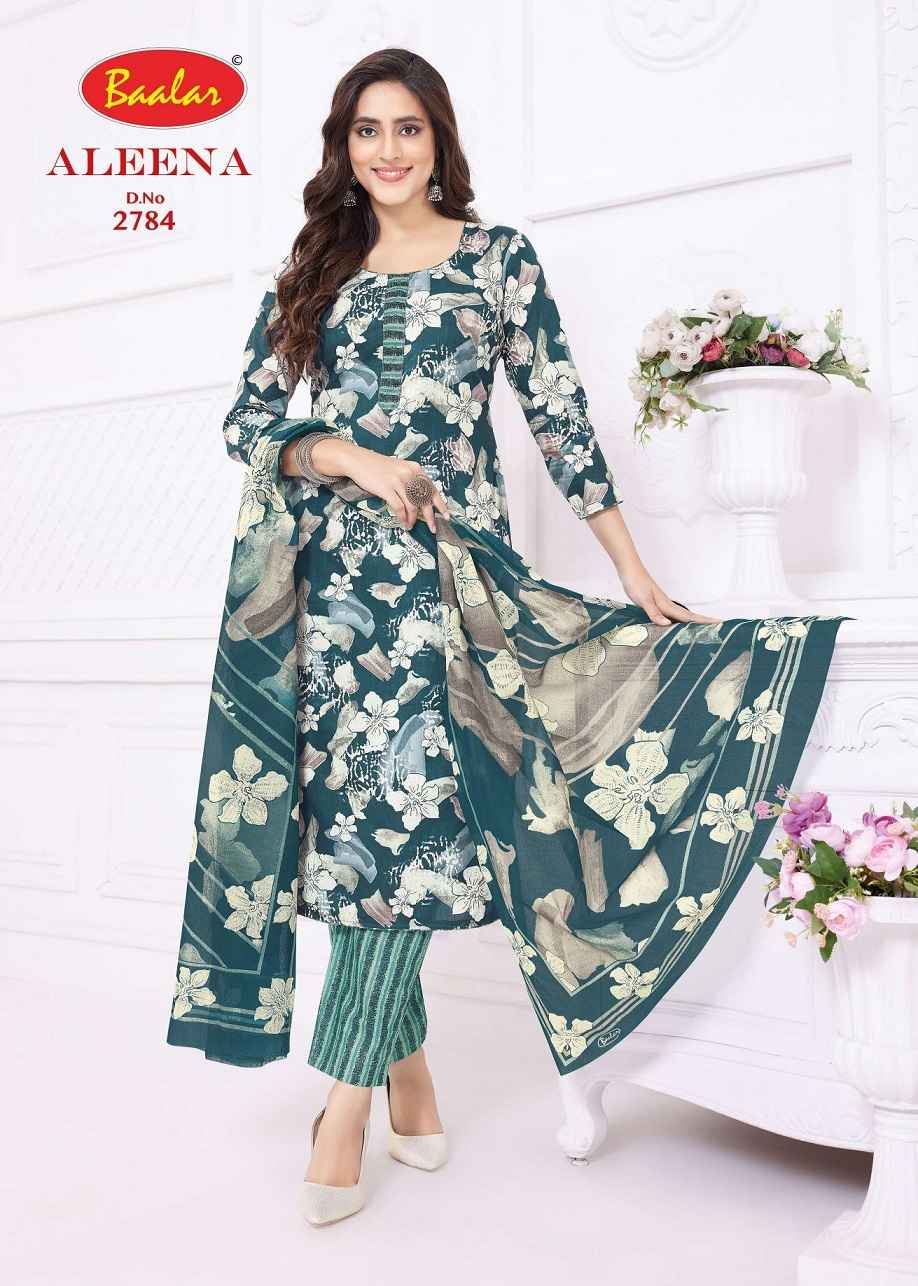 Baalar Cotton Aleena Vol-27 Pure Cotton Dress Material Wholesale Textile Market ( 12 Pcs Catalogue )