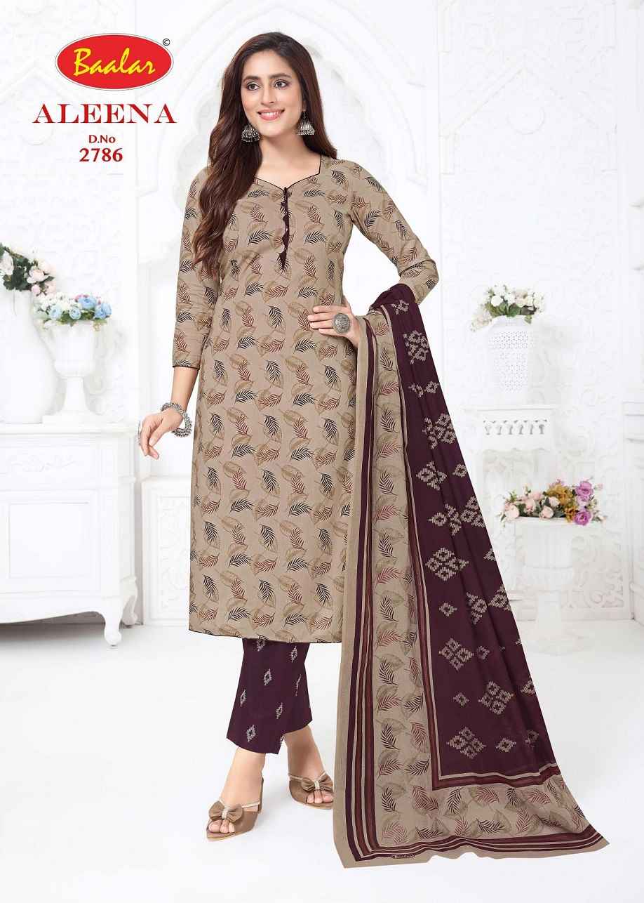 Baalar Cotton Aleena Vol-27 Pure Cotton Dress Material Wholesale Textile Market ( 12 Pcs Catalogue )